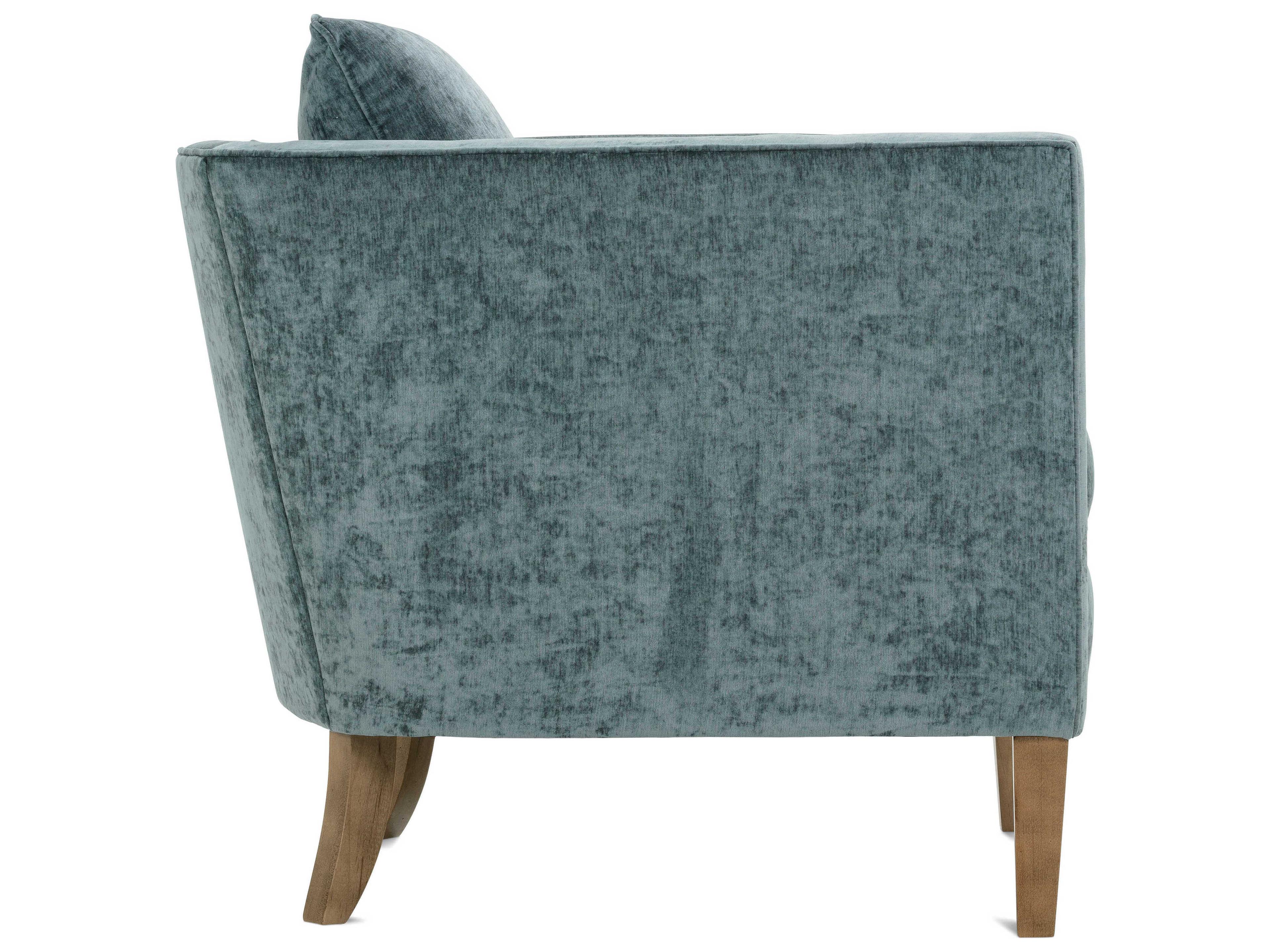 Rowe Kitt Blue Fabric Accent Chair