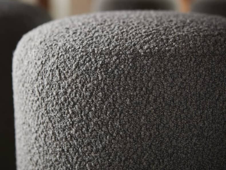 Rowe Cleo Gray Upholstered Ottoman