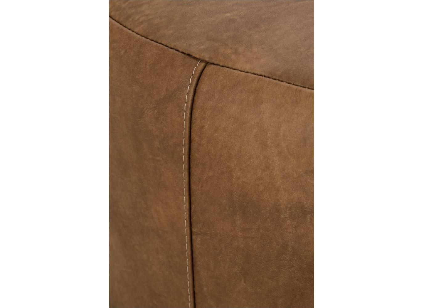 Rowe Cleo Brown Leather Ottoman