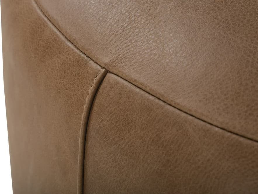 Rowe Cleo Brown Leather Ottoman