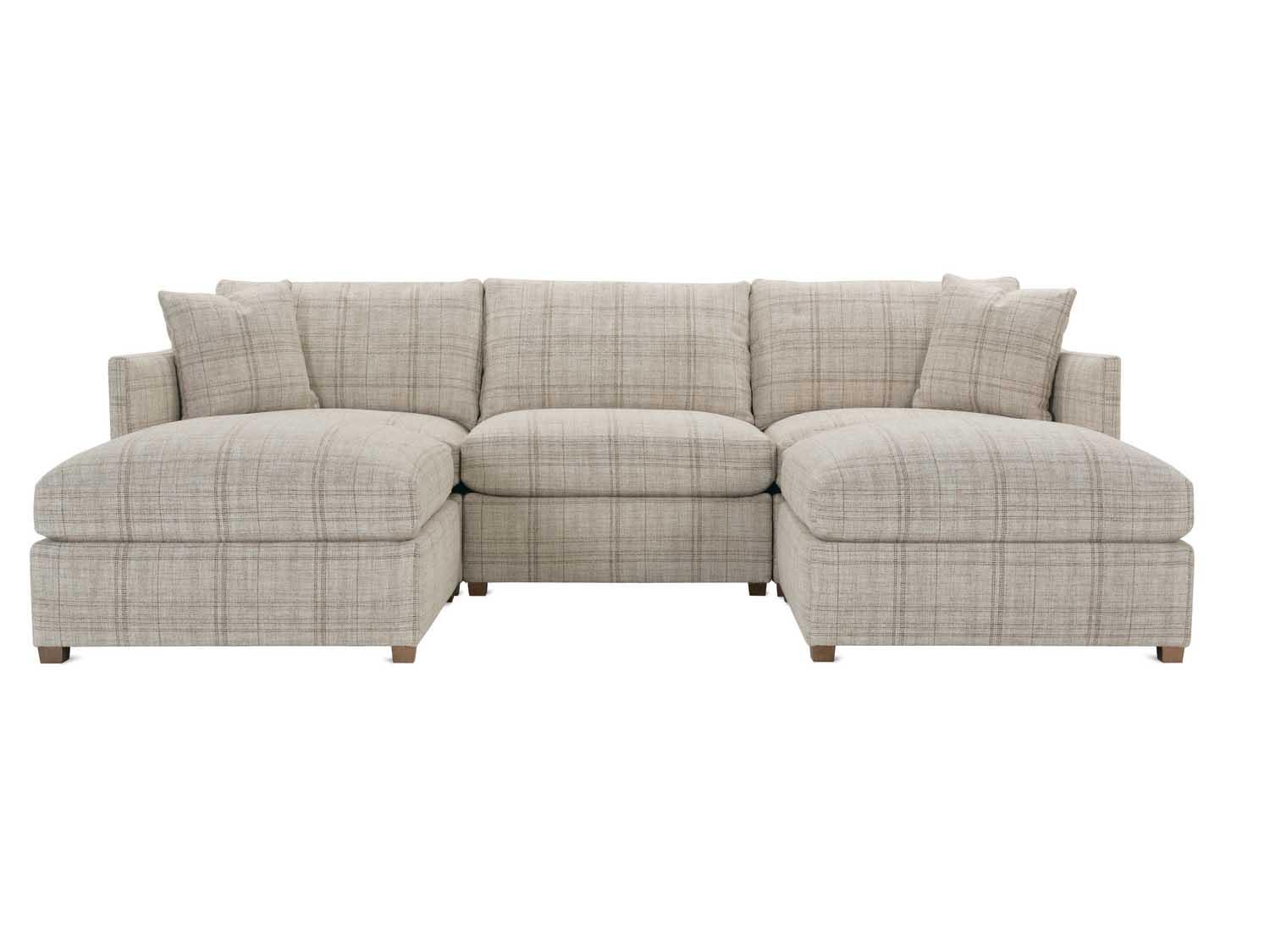 Rowe Serena Beige Upholstered Sectional Sofa