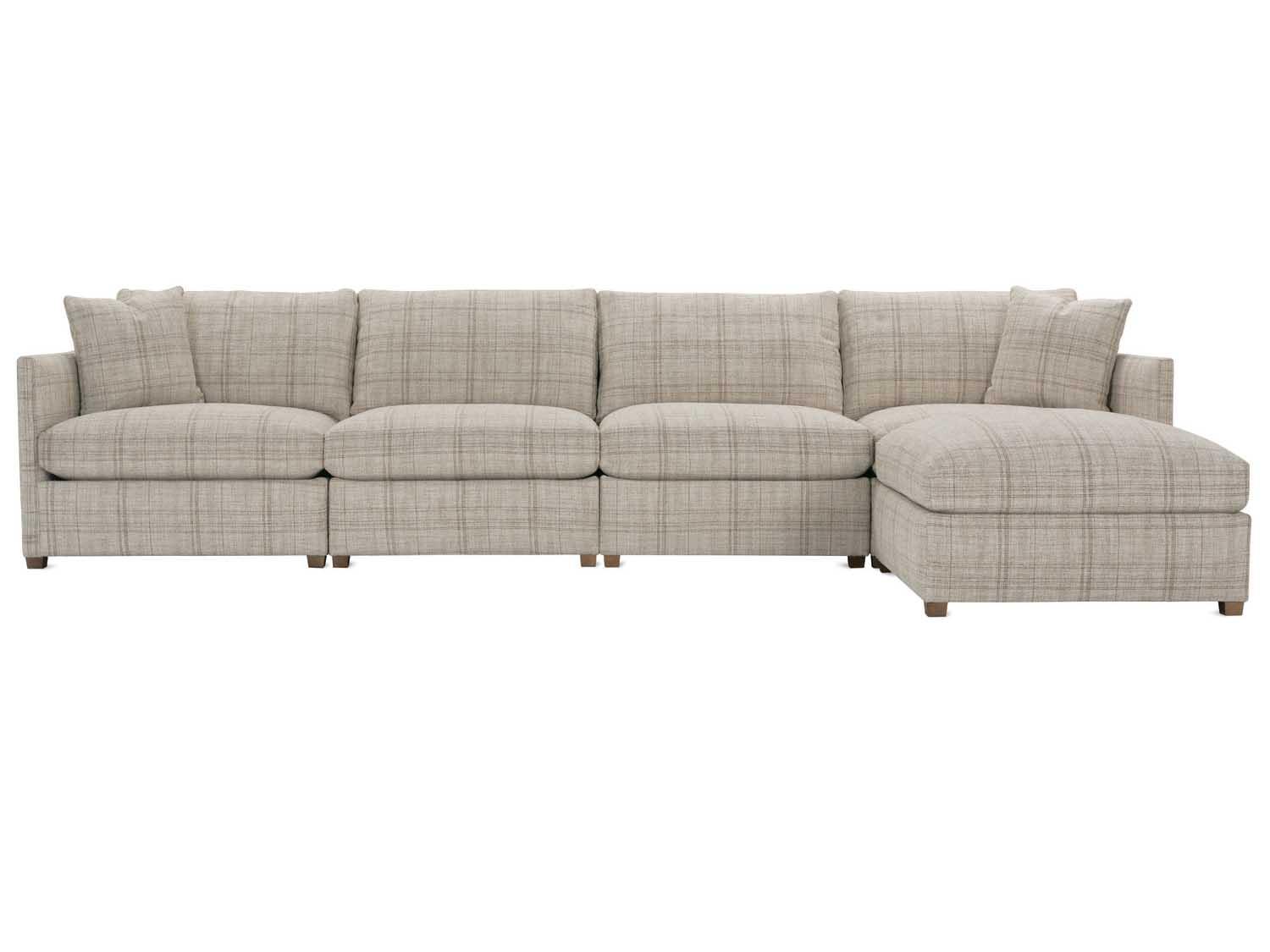 Rowe Serena Beige Upholstered Sectional Sofa
