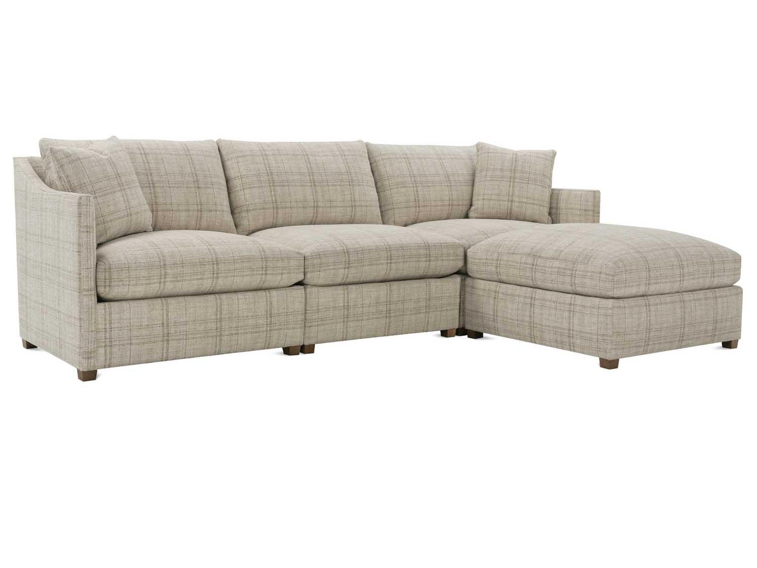 Rowe Serena Beige Upholstered Sectional Sofa