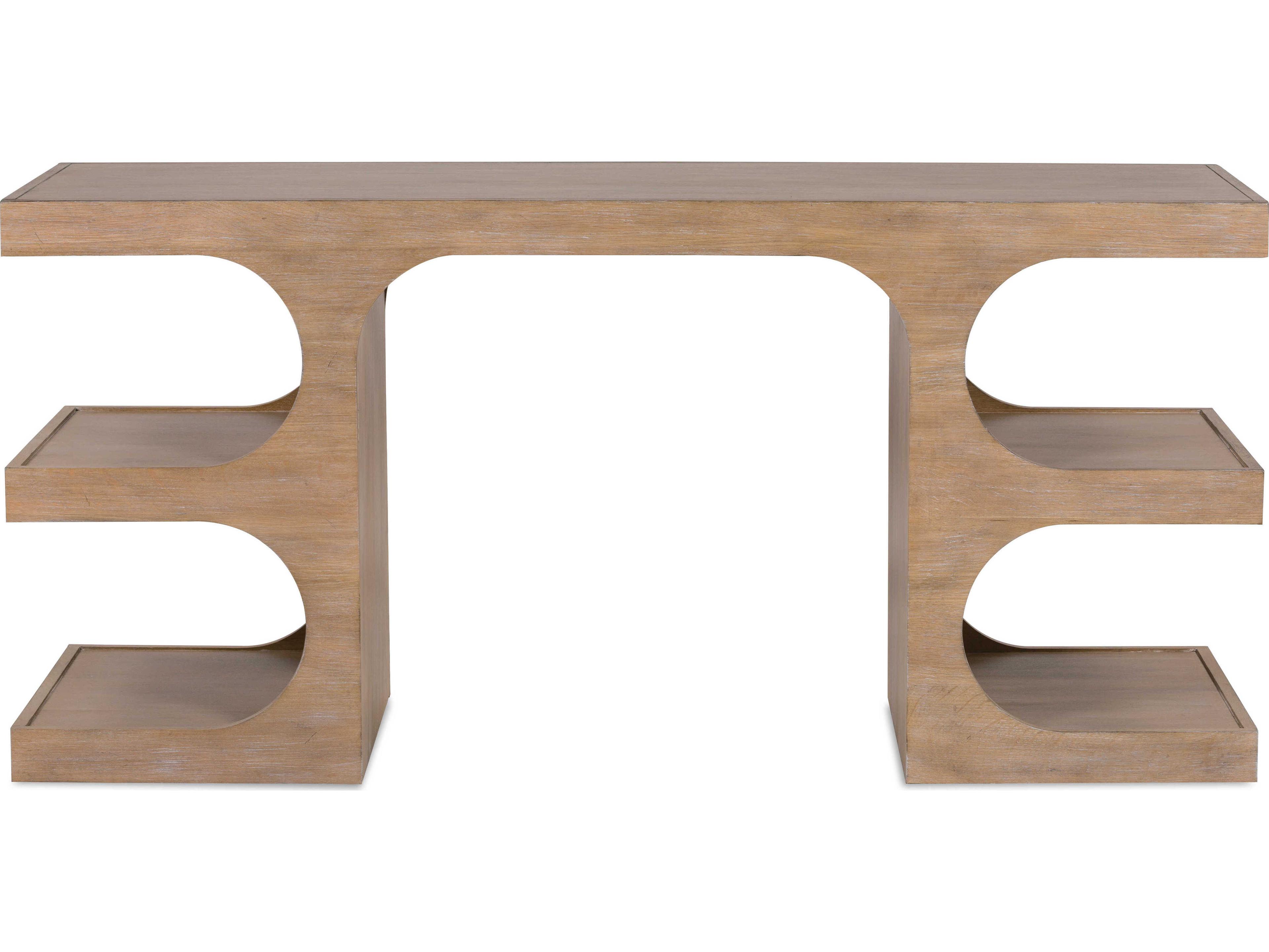 Rowe Dune Driftwood Brown Oak Wood Writing Desk