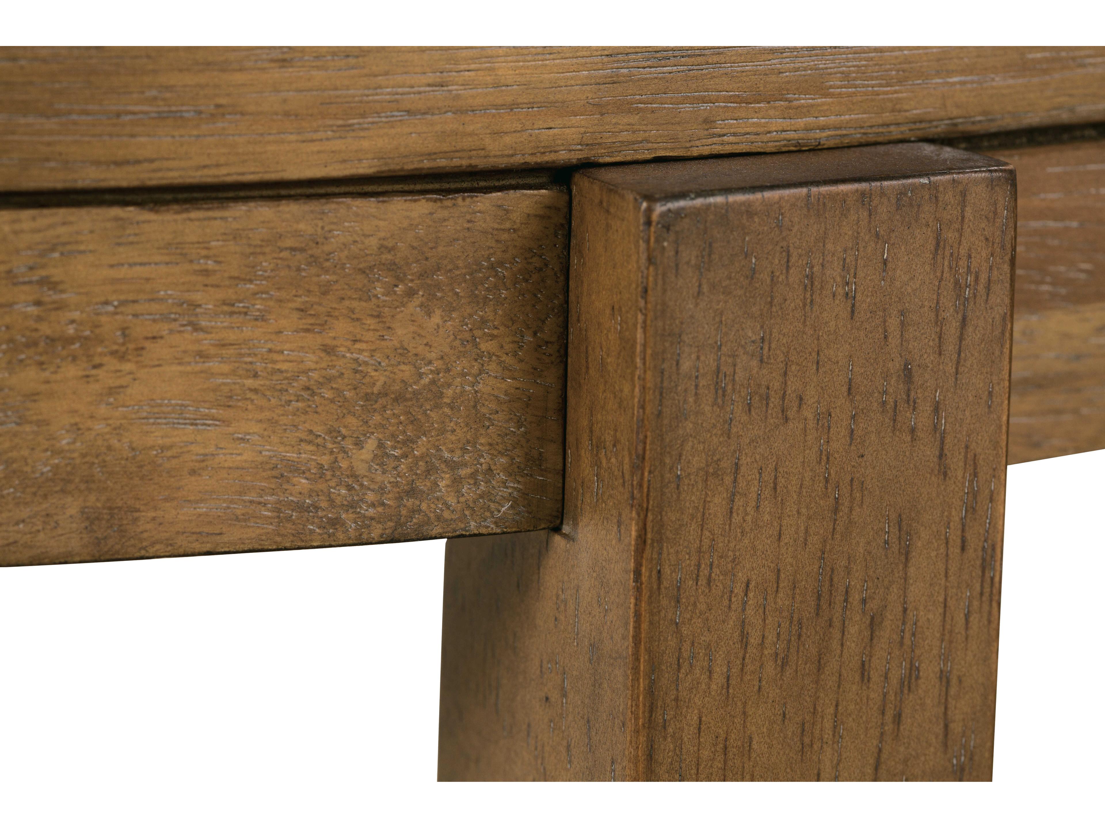 Rowe Koda Round Wood Saddle End Table