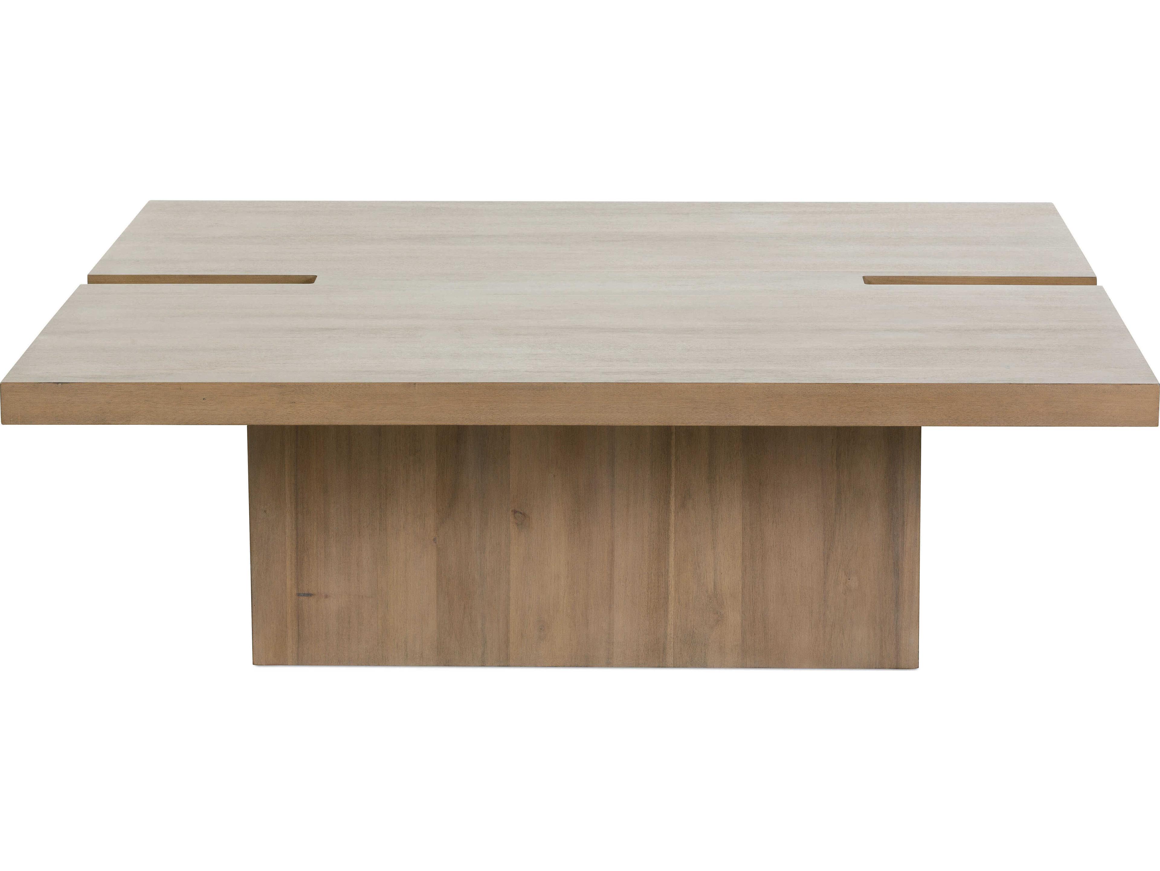 Rowe Theory Square Wood Fawn Cocktail Table