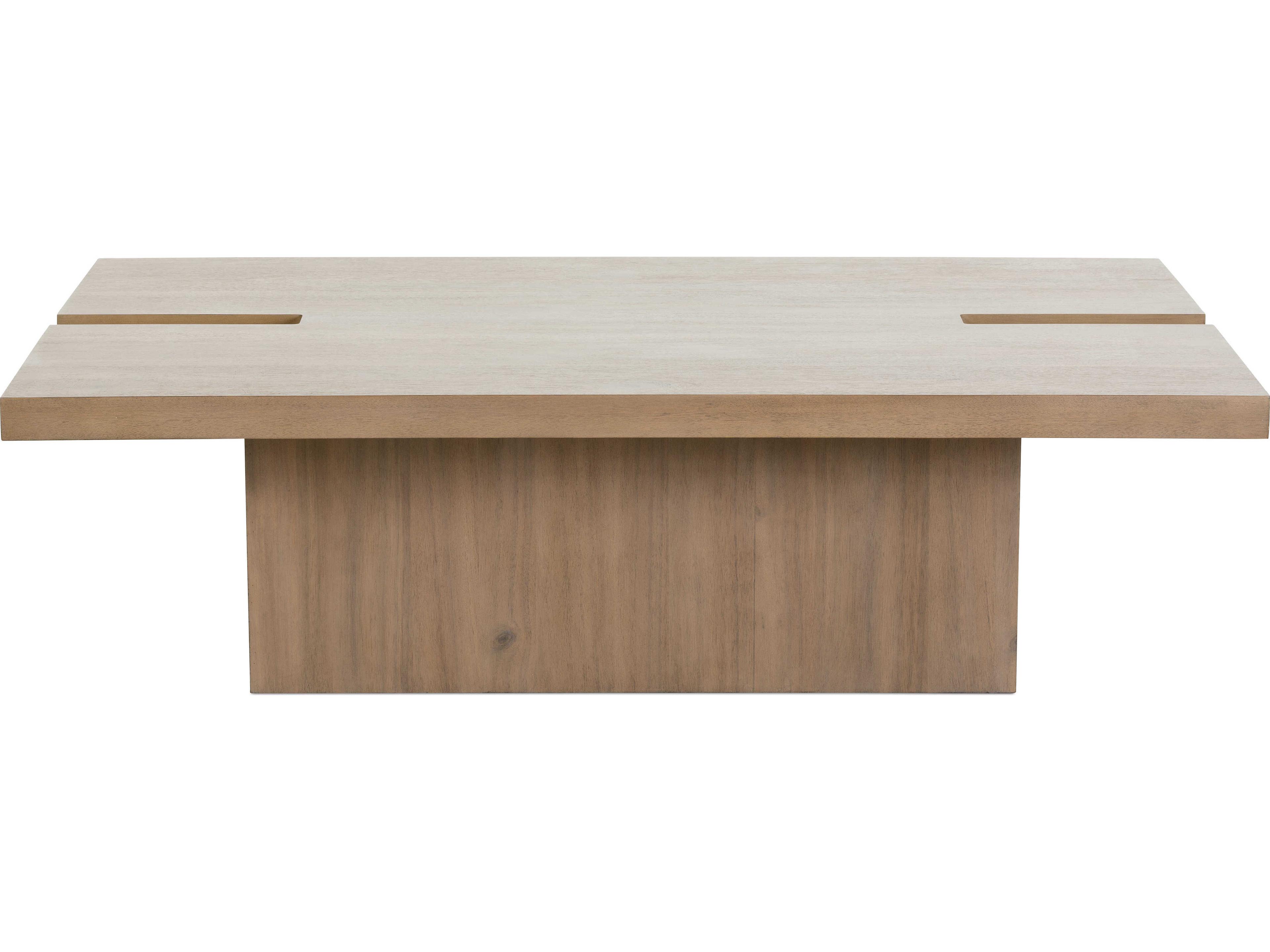Rowe Theory Rectangular Wood Fawn Cocktail Table