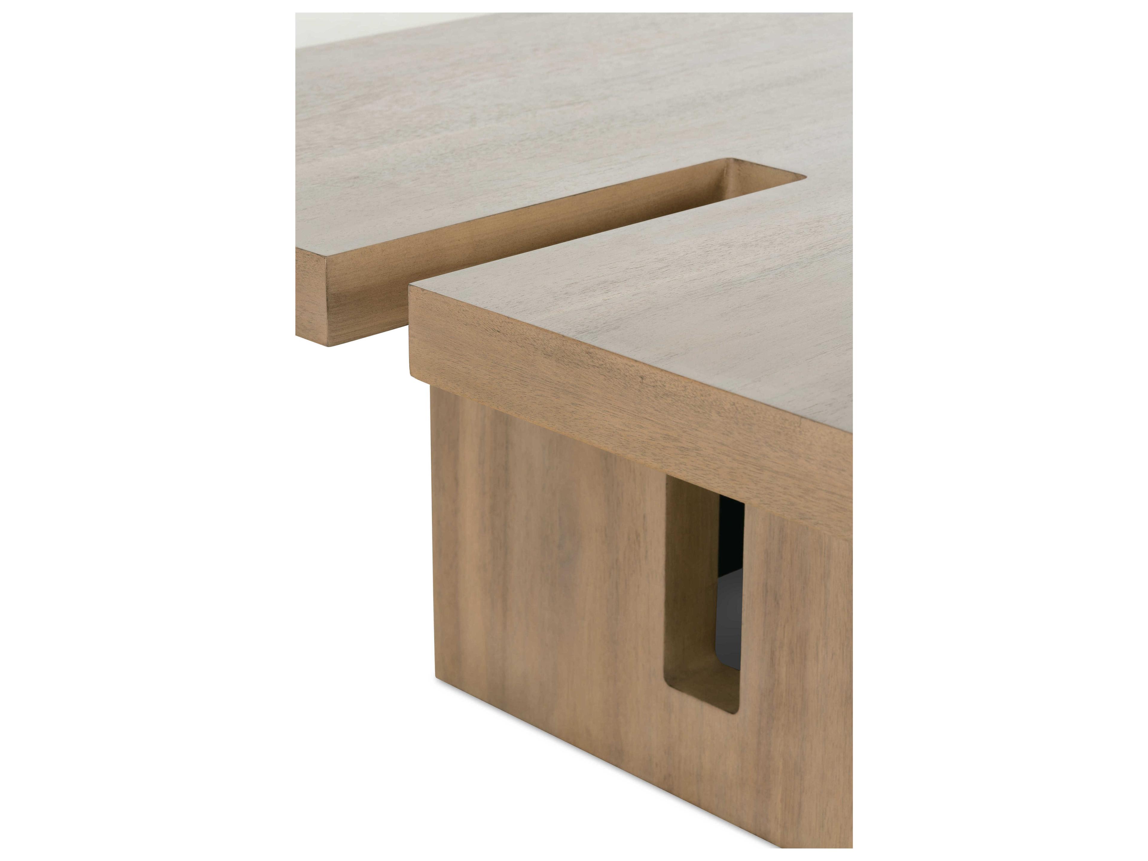 Rowe Theory Rectangular Wood Fawn Cocktail Table