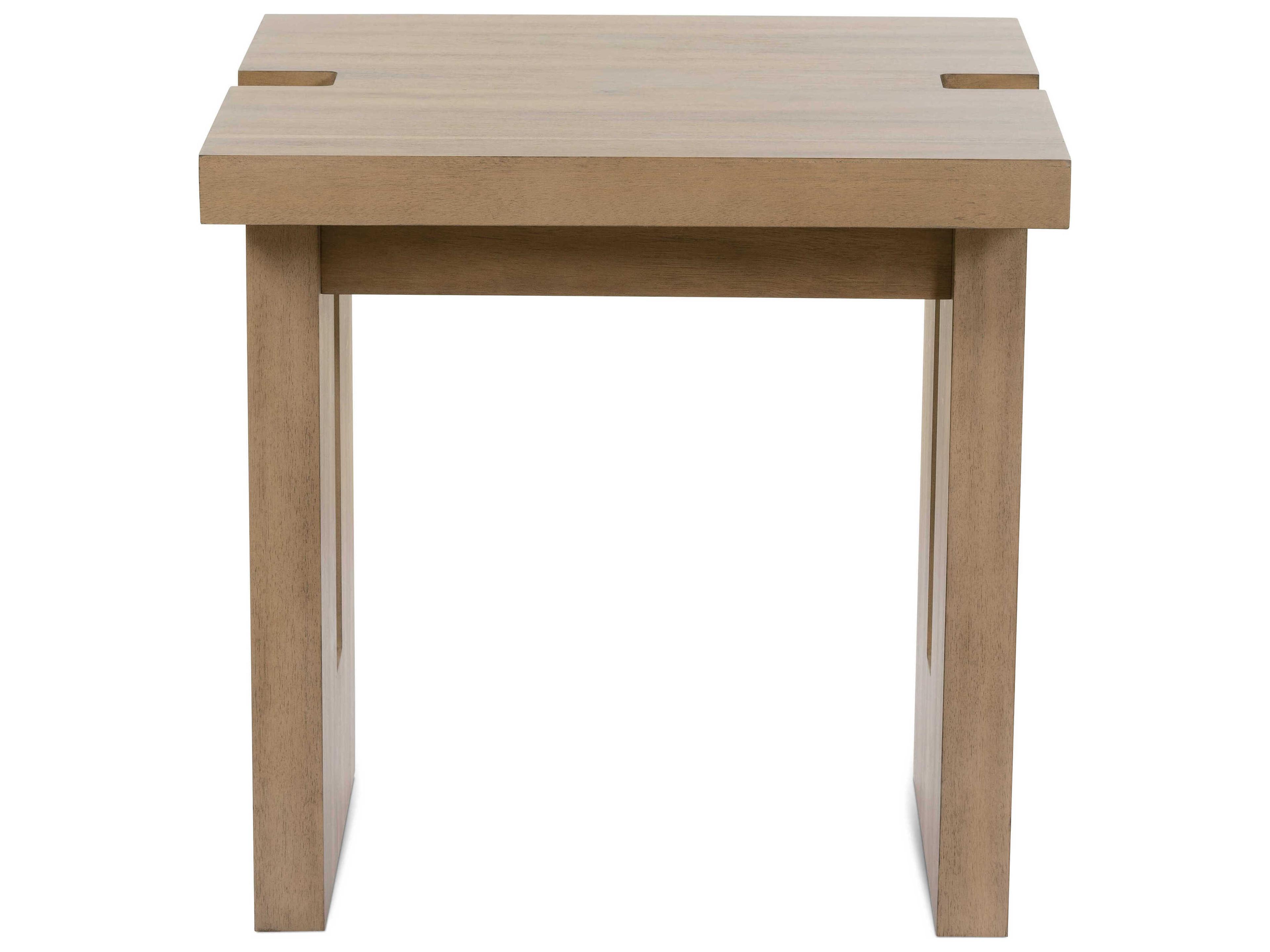 Rowe Theory Square Wood Fawn End Table