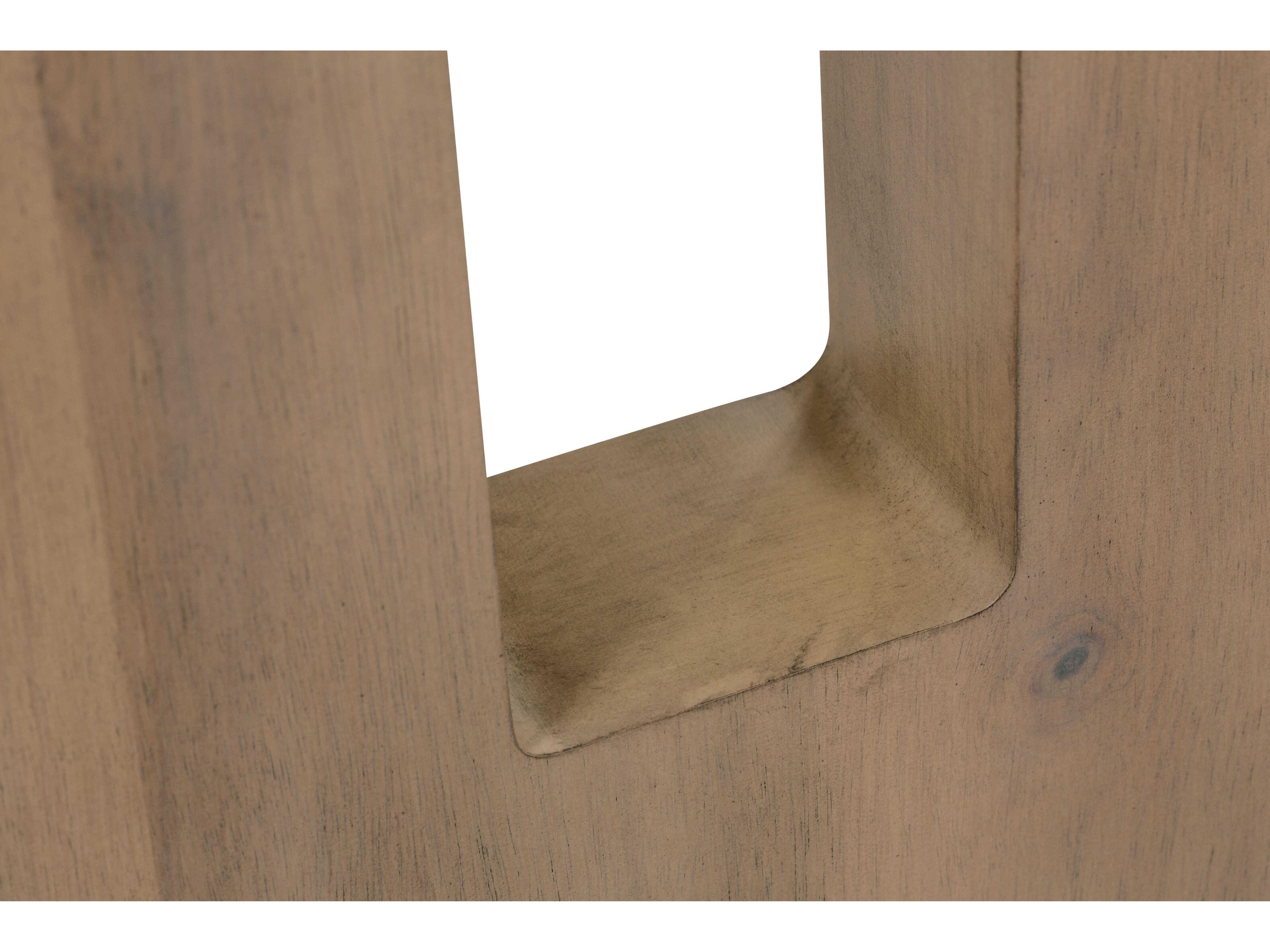 Rowe Theory Square Wood Fawn End Table