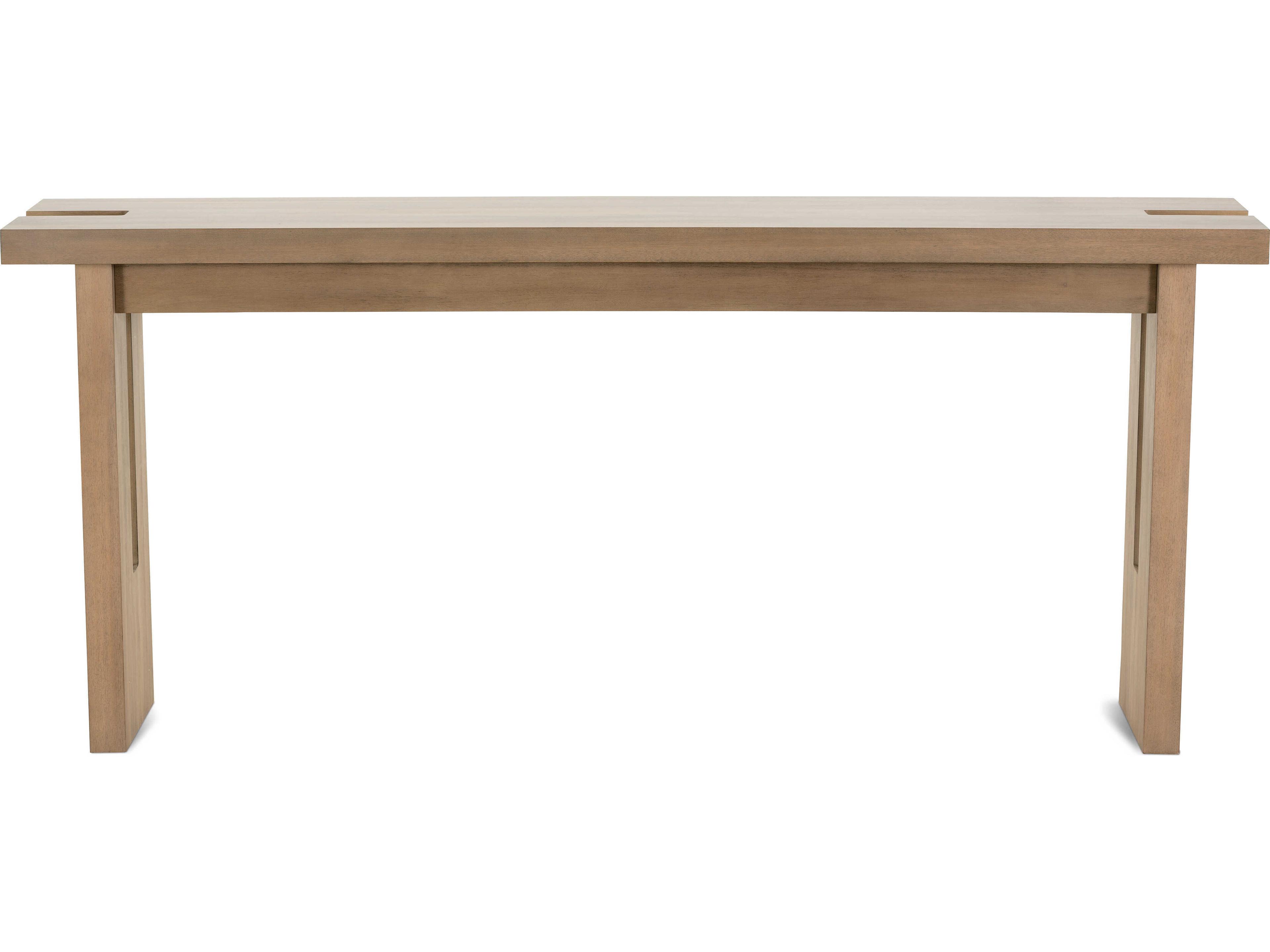 Rowe Theory Rectangular Wood Fawn Console Table