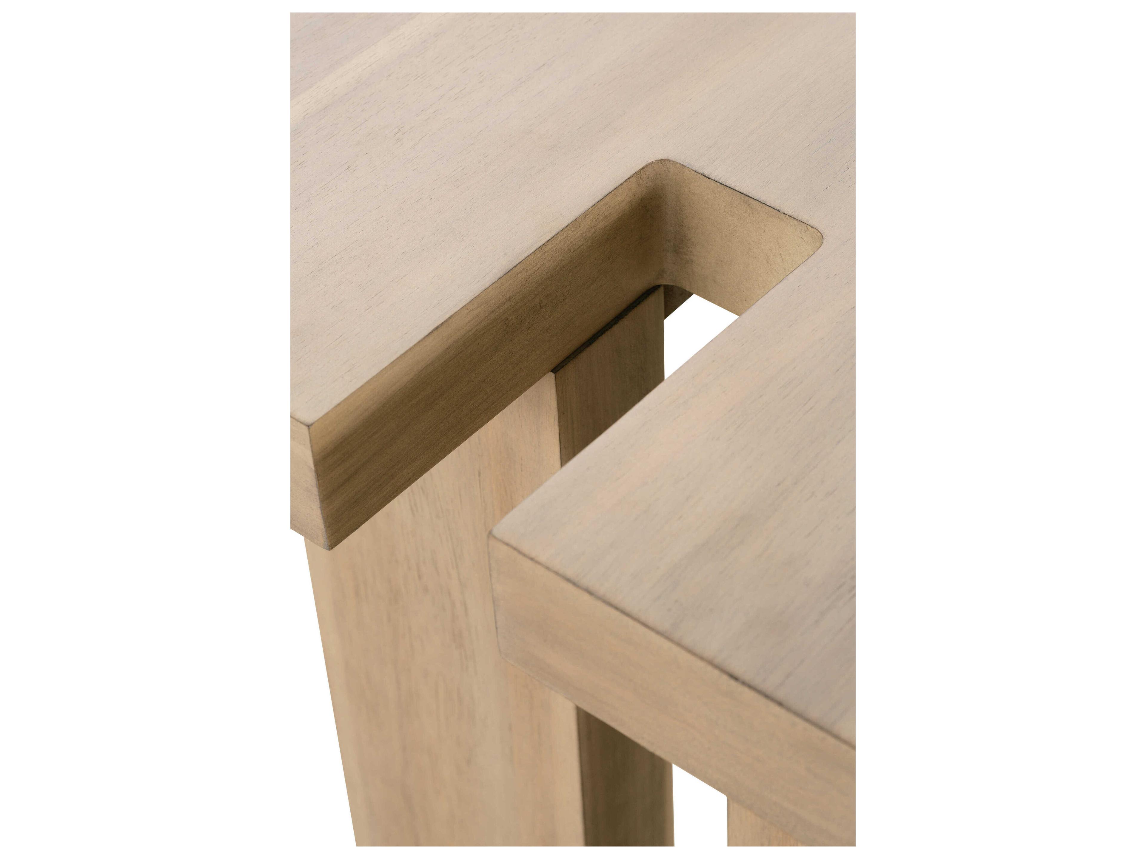 Rowe Theory Rectangular Wood Fawn Console Table