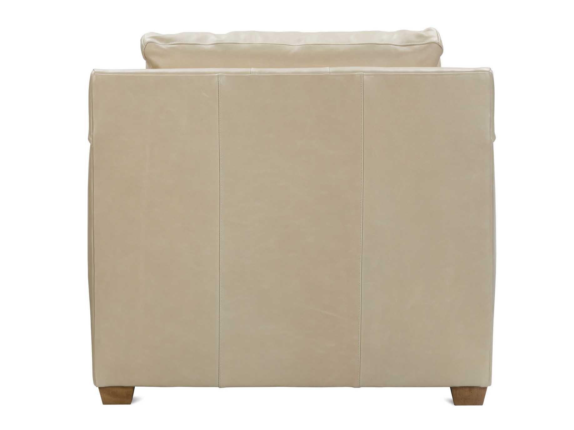 Rowe Sylvie Beige Leather Accent Chair