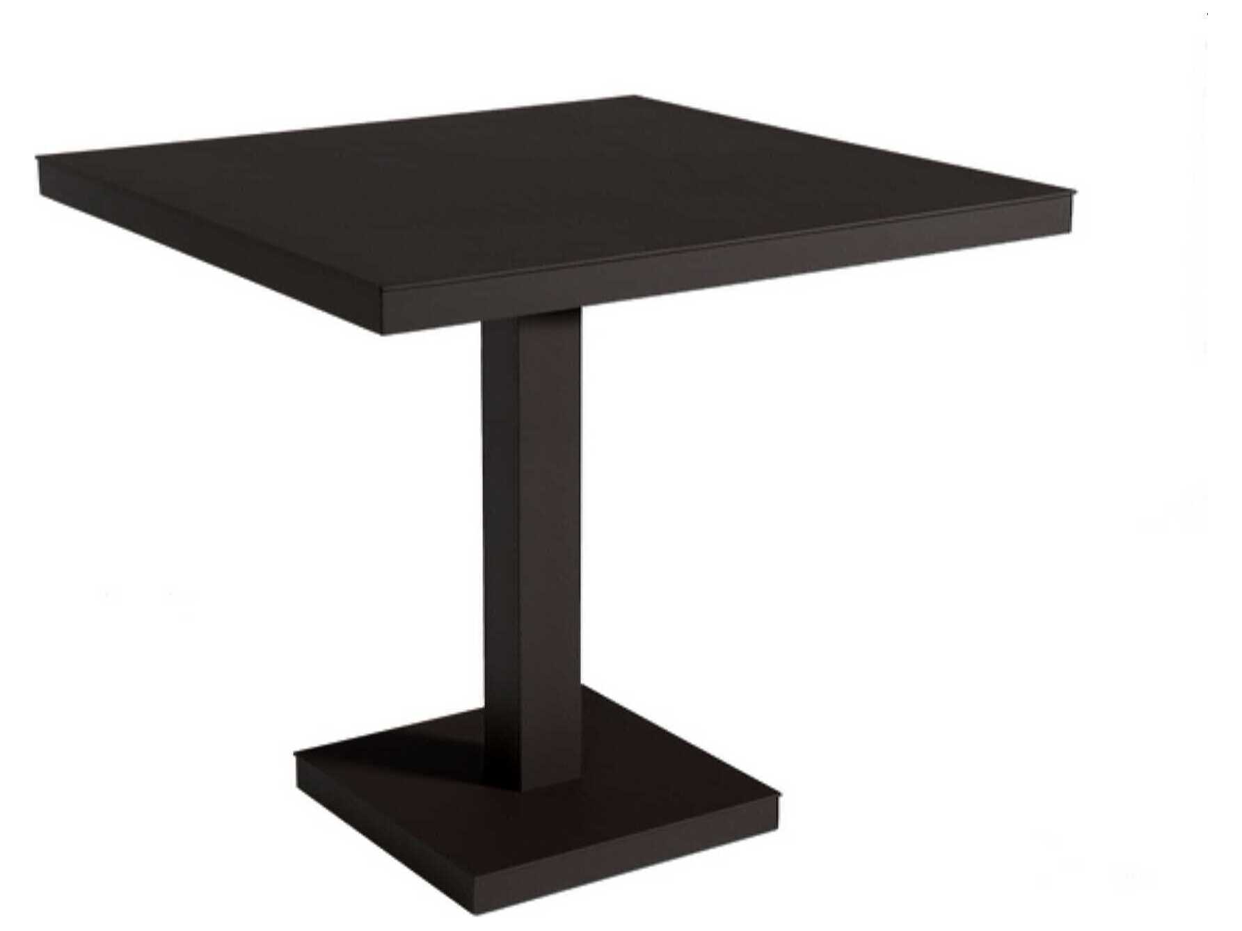 Resol Barcino Square Dining Table Pedestal Leg 31x31 Black