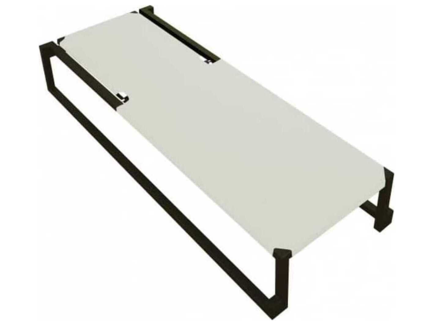 Resol Milano Sunlounger Black Structure White Textilene Price Includes 2