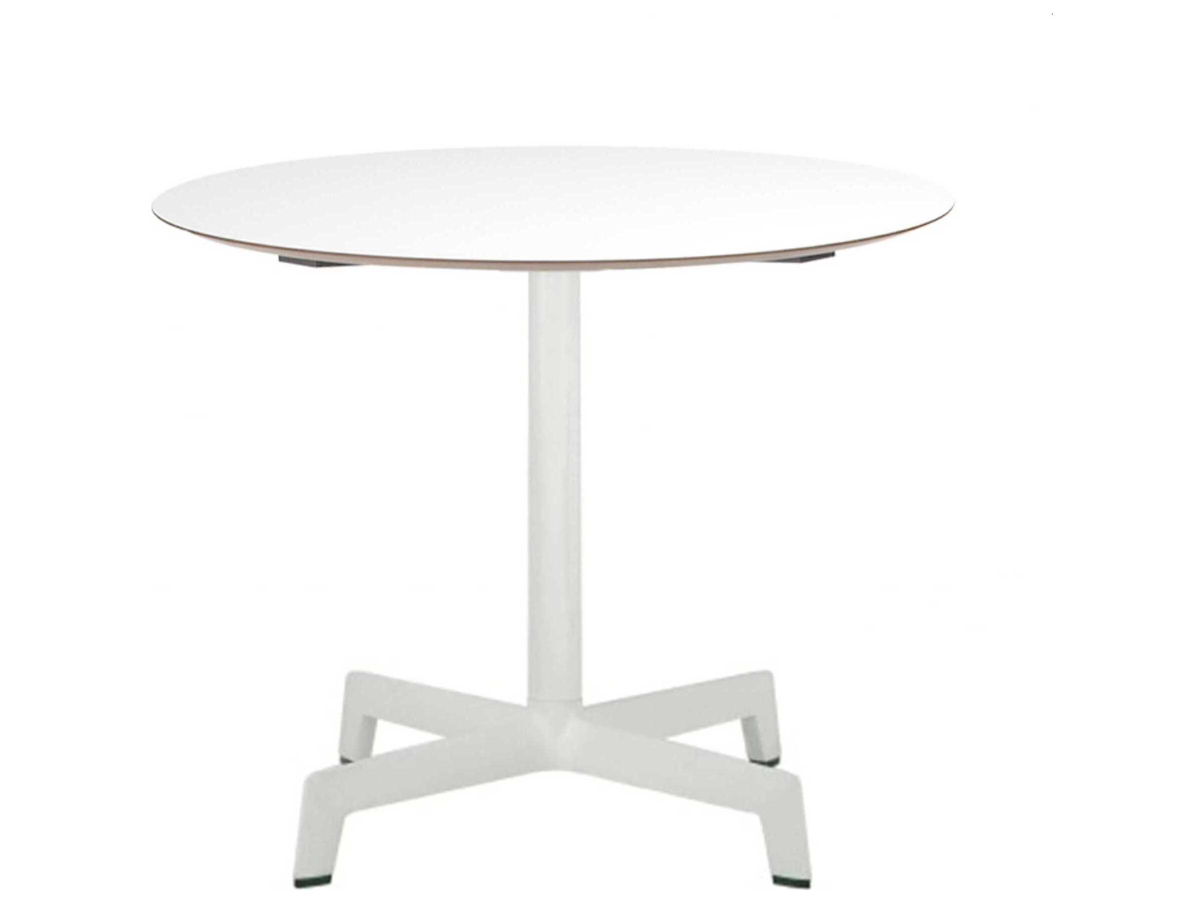 Resol Sputnik Round Dining Table White 31.5" Diameter
