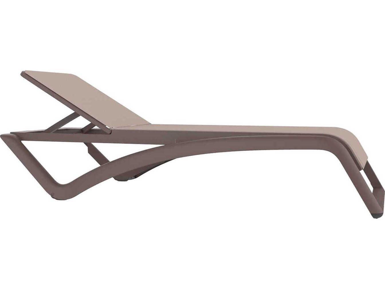 Resol Sky Club Sunlounger Chocolate Structure Beige Textilene Price Includes 2