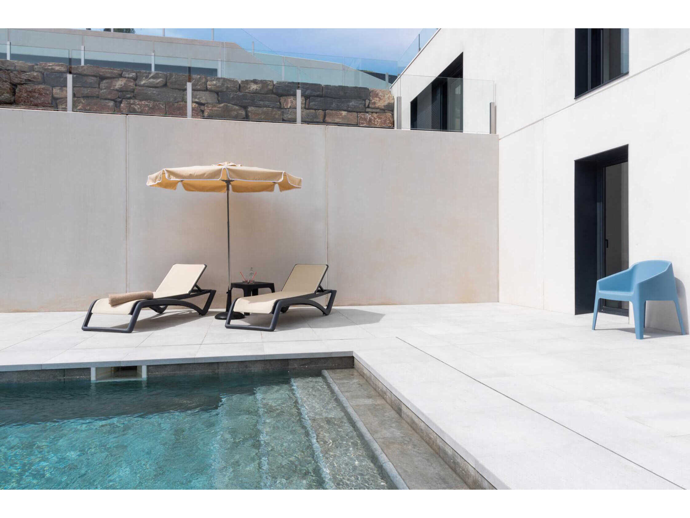 Resol Sky Club Sunlounger Dark Grey Structure Beige Textilene Price Includes 2