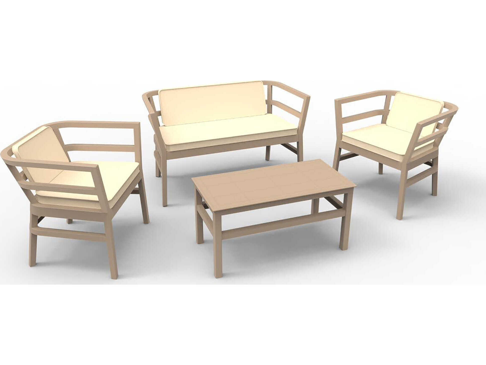 Resol Click-Clack 4 Piece Conversation Set Sand