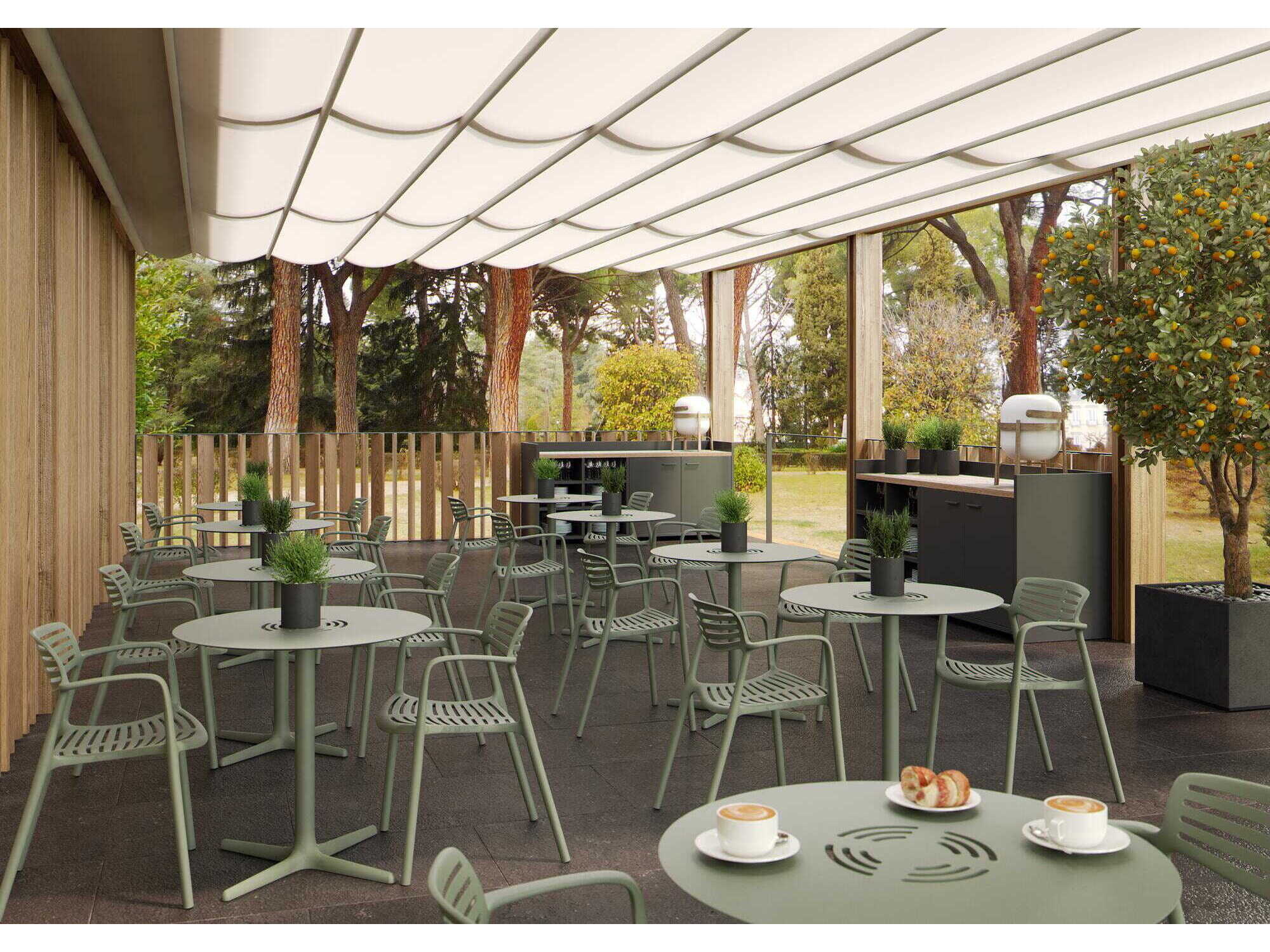 Resol Toledo Aire Round Dining Table Ivory