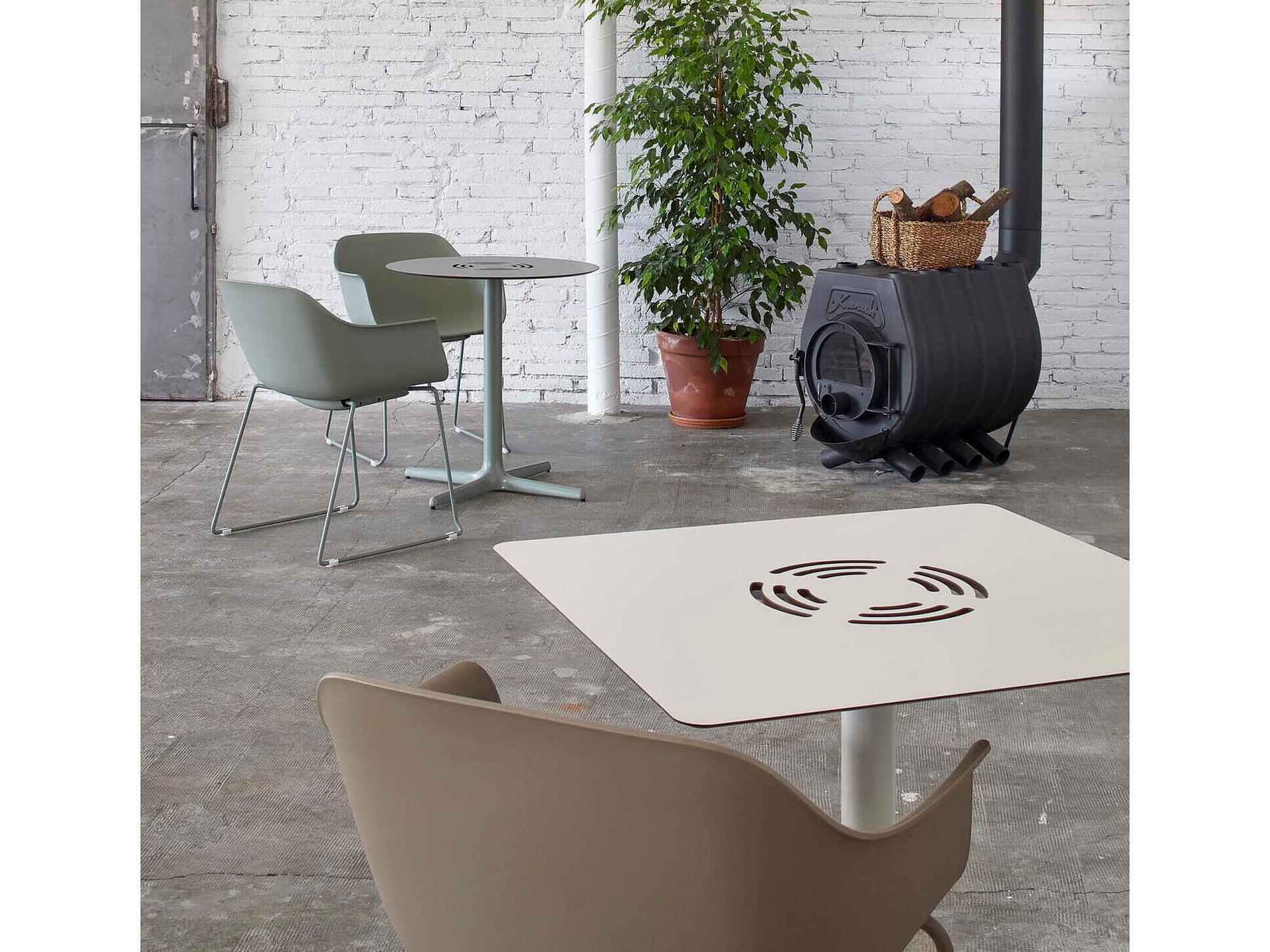 Resol Toledo Aire Square Dining Table Chocolate