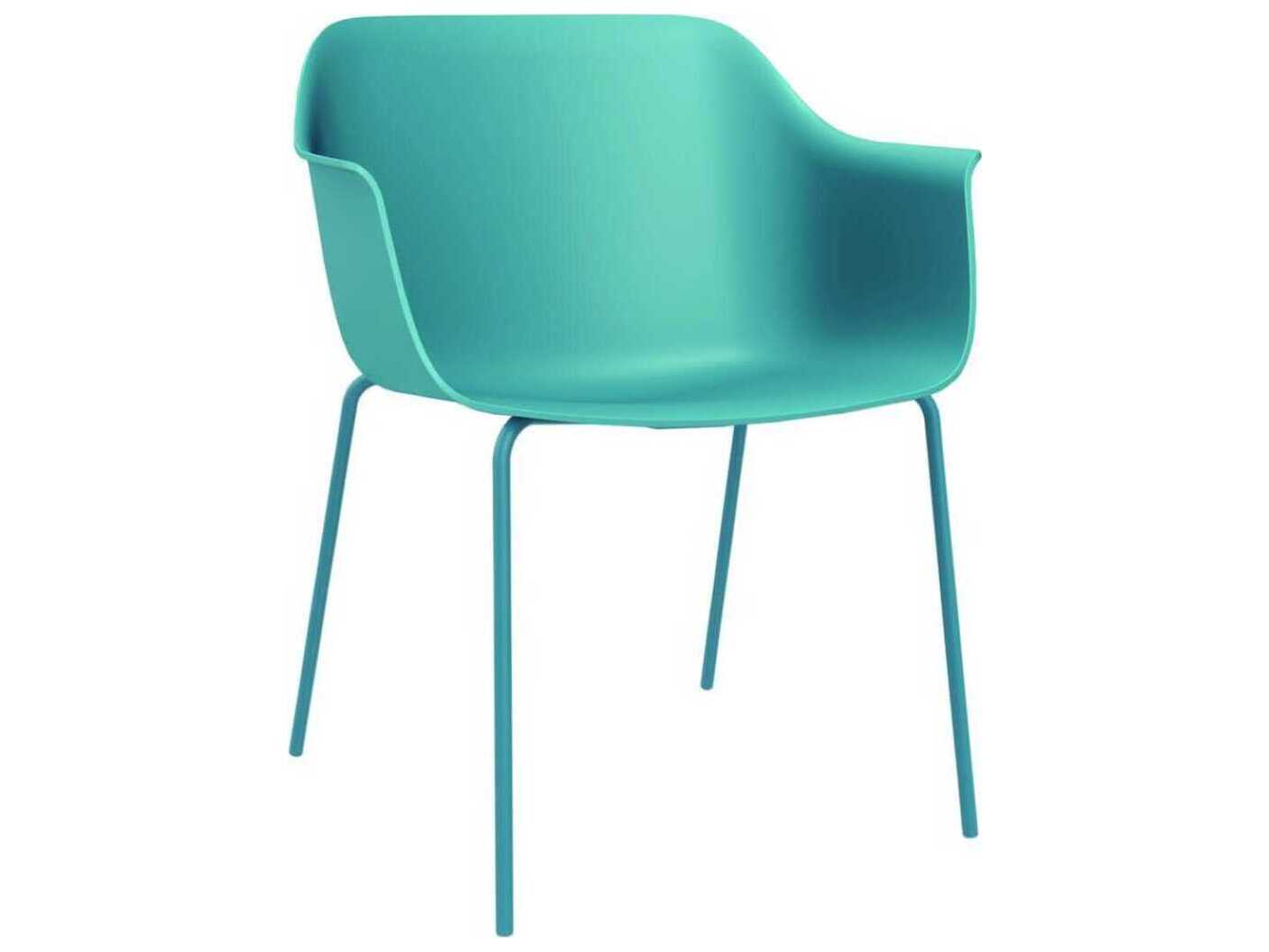Resol Shape Dining Armchair 4 Legs Retro Blue Price Includes 2