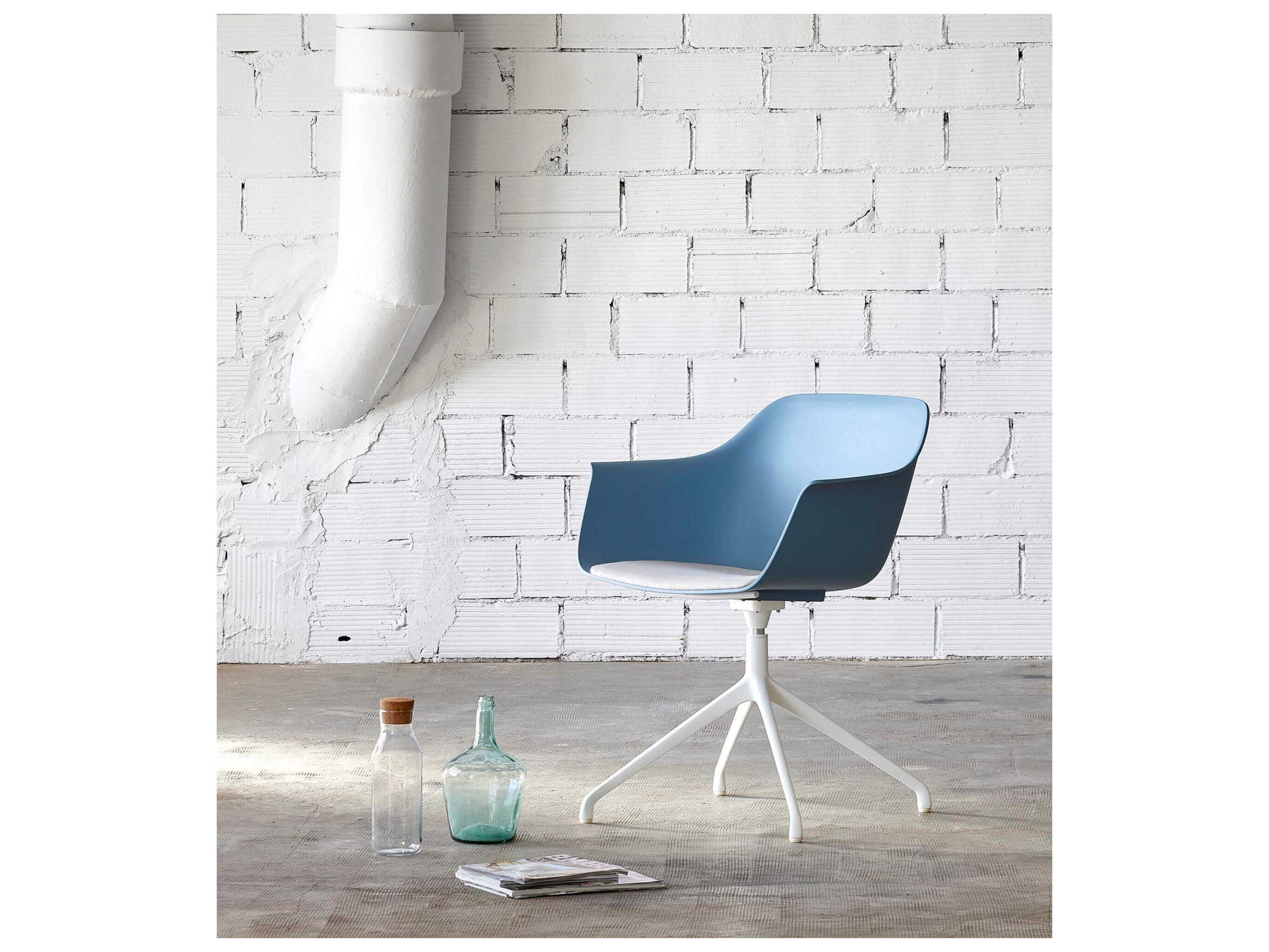 Resol Shape Dining Armchair Spider Legs Swivel Greenish Grey Price Includes 2