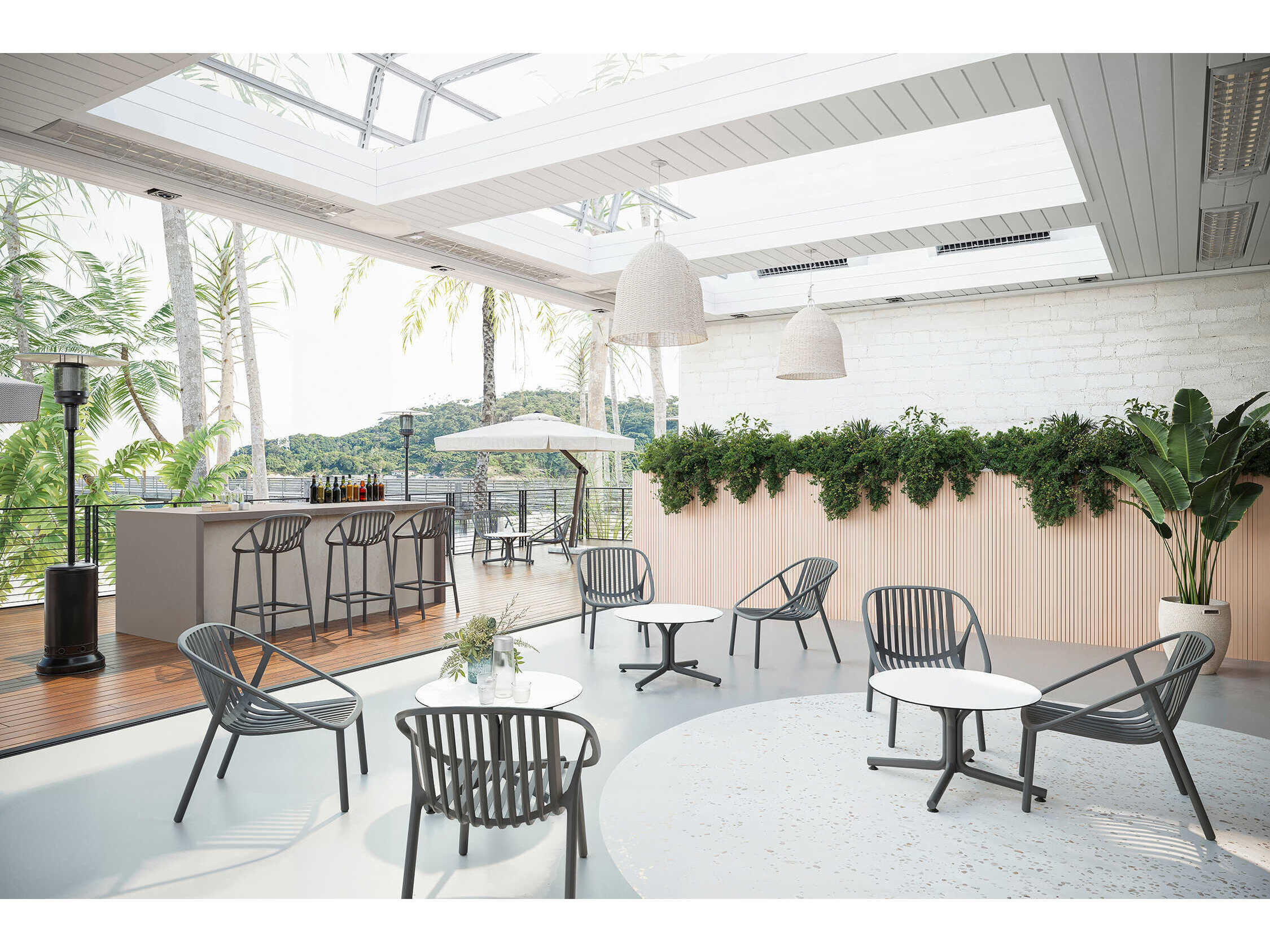 Resol Bini Dining Armchair Dark Grey Price Includes 4