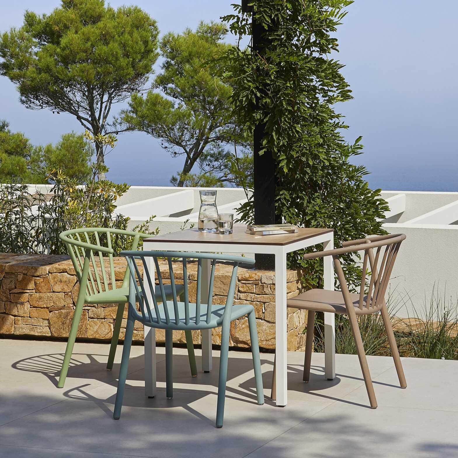 Resol Woody Eco Recycled Dining Chair Fire Yellow Price Includes 4