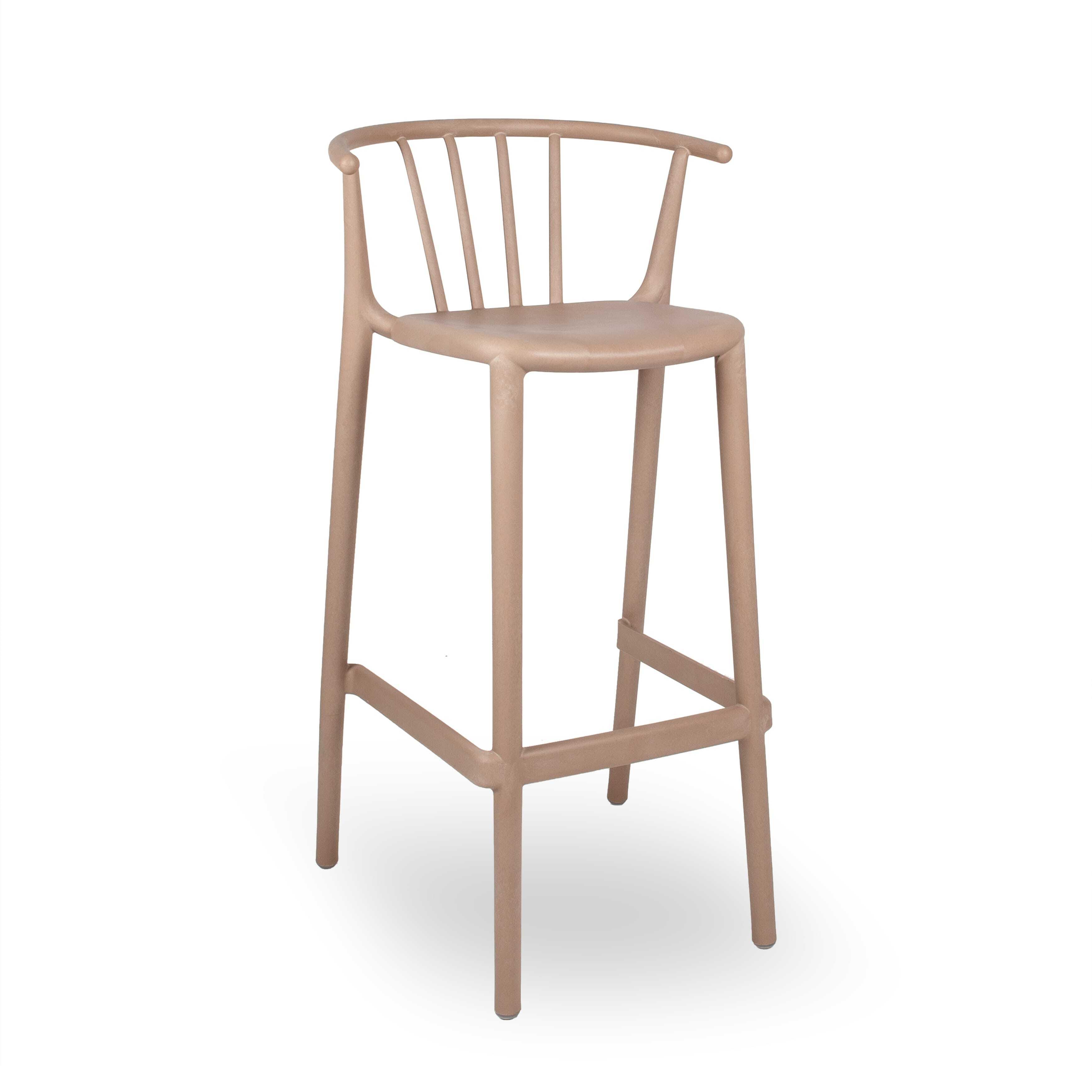 Resol Woody Eco Recycled High Bar Chair Earth Brown Price Includes 4