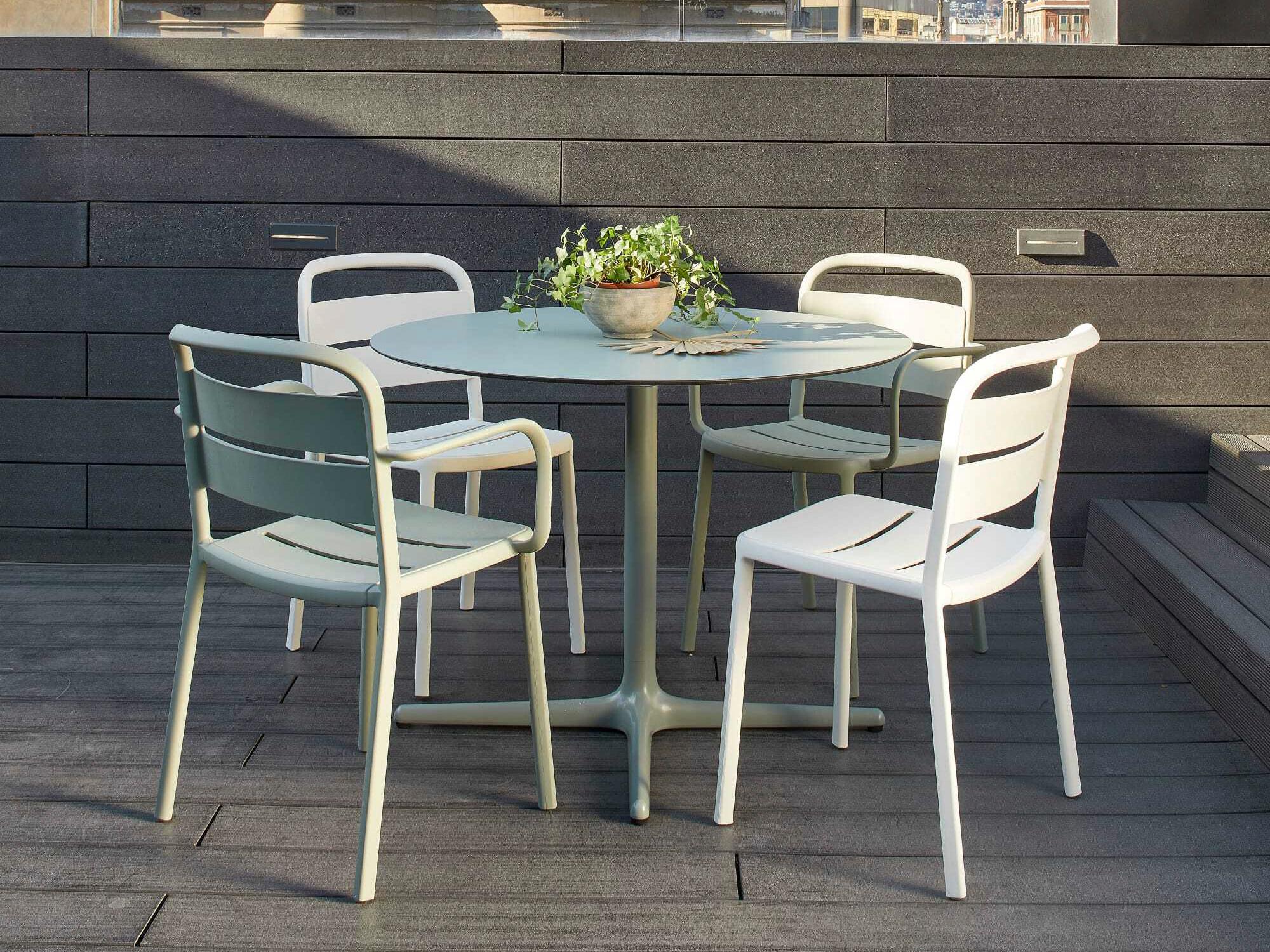 Resol Toledo Square Dining Table 70x70 Ivory