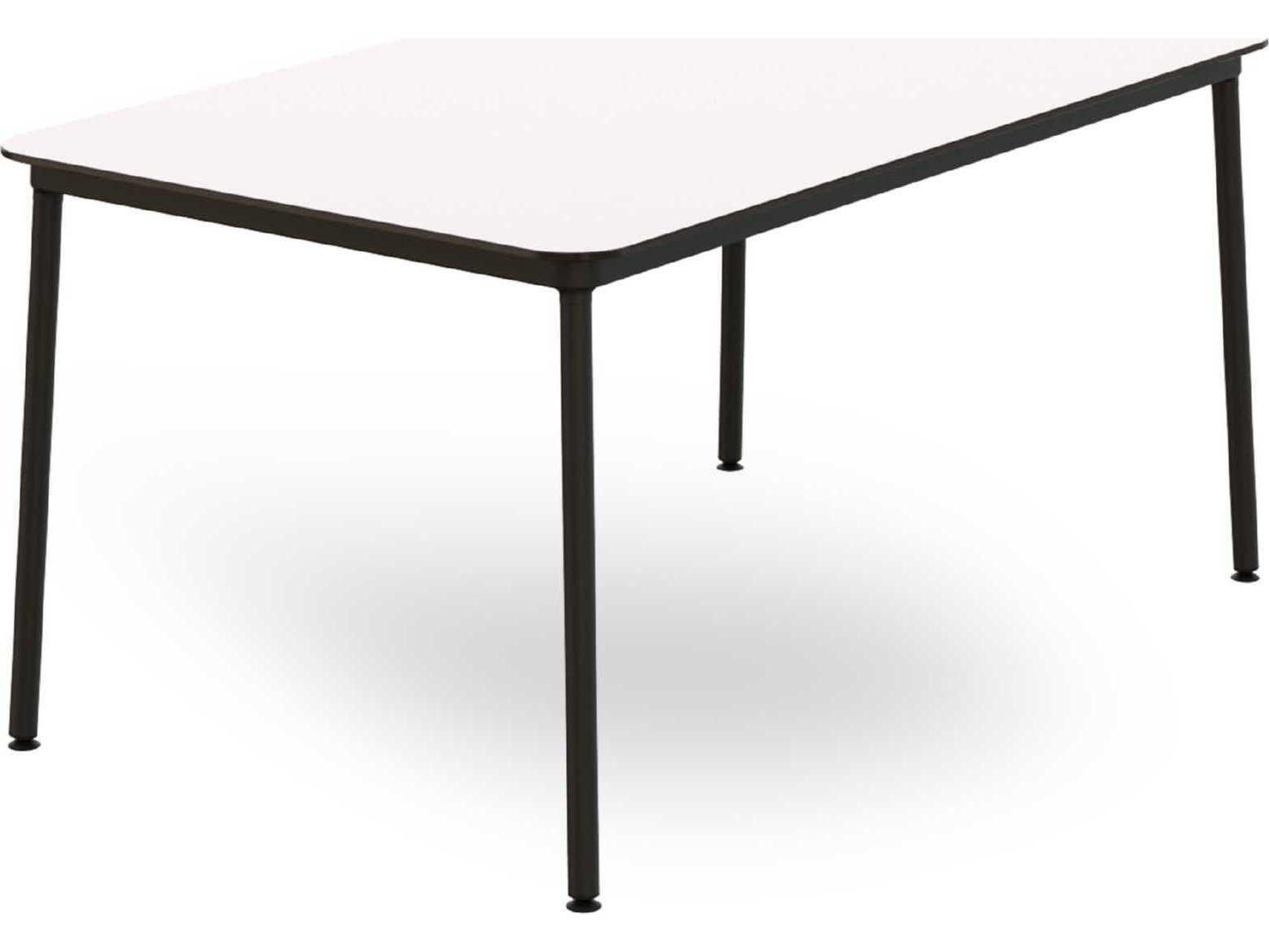 Resol Hub Rectangular Dining Table 59x35 White