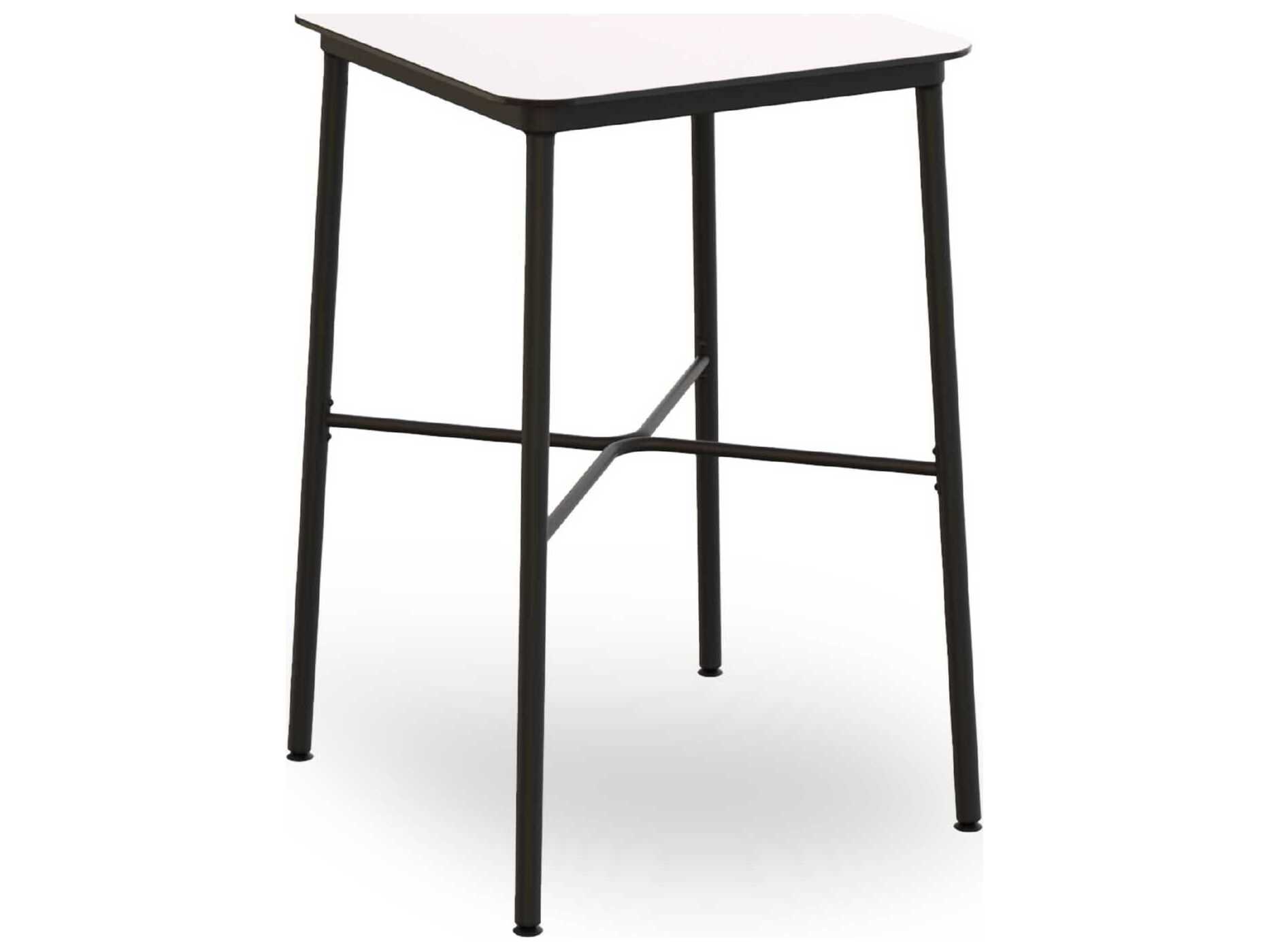 Resol Hub Square Bar Table 27x27 White