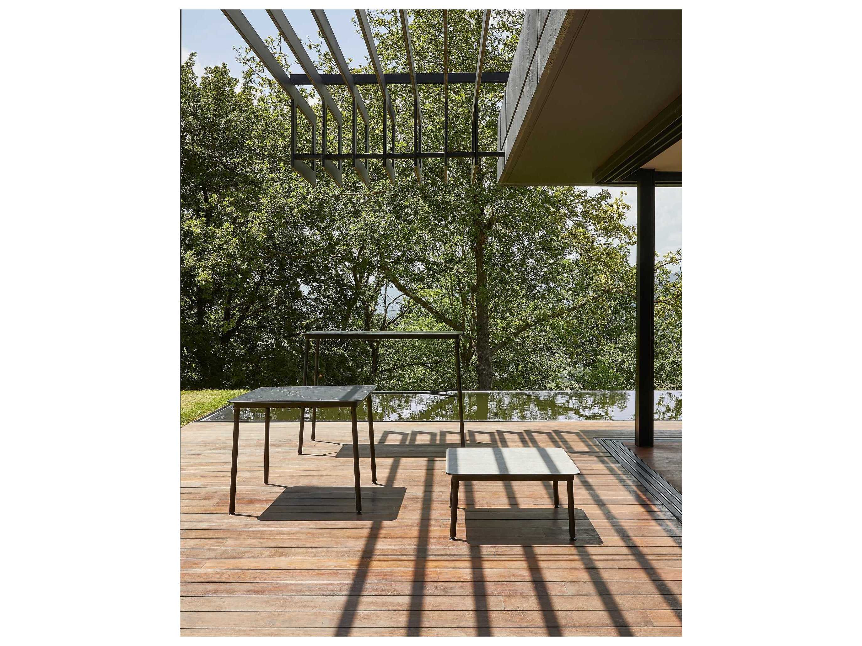 Resol Hub Rectangular Bar Table Black 150x70