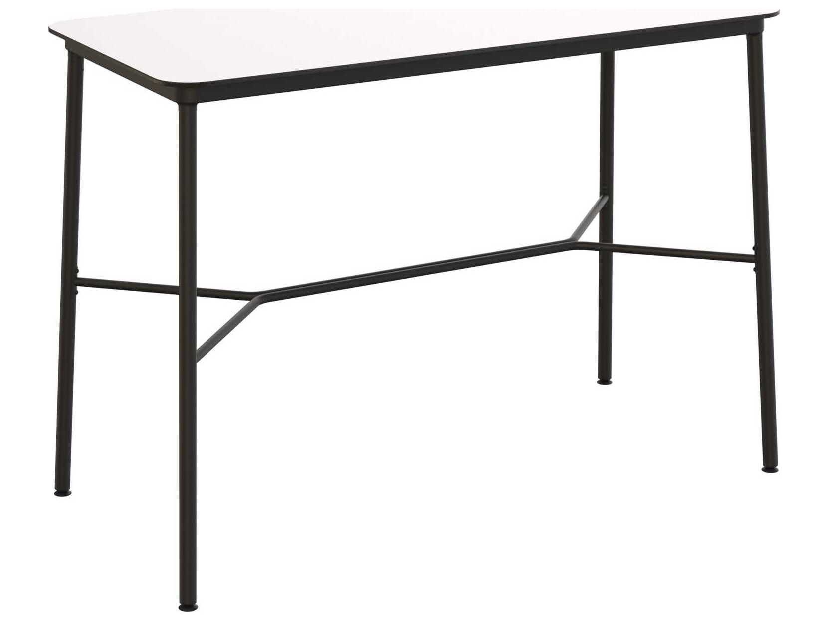 Resol Hub Rectangular Bar Table White 150x70