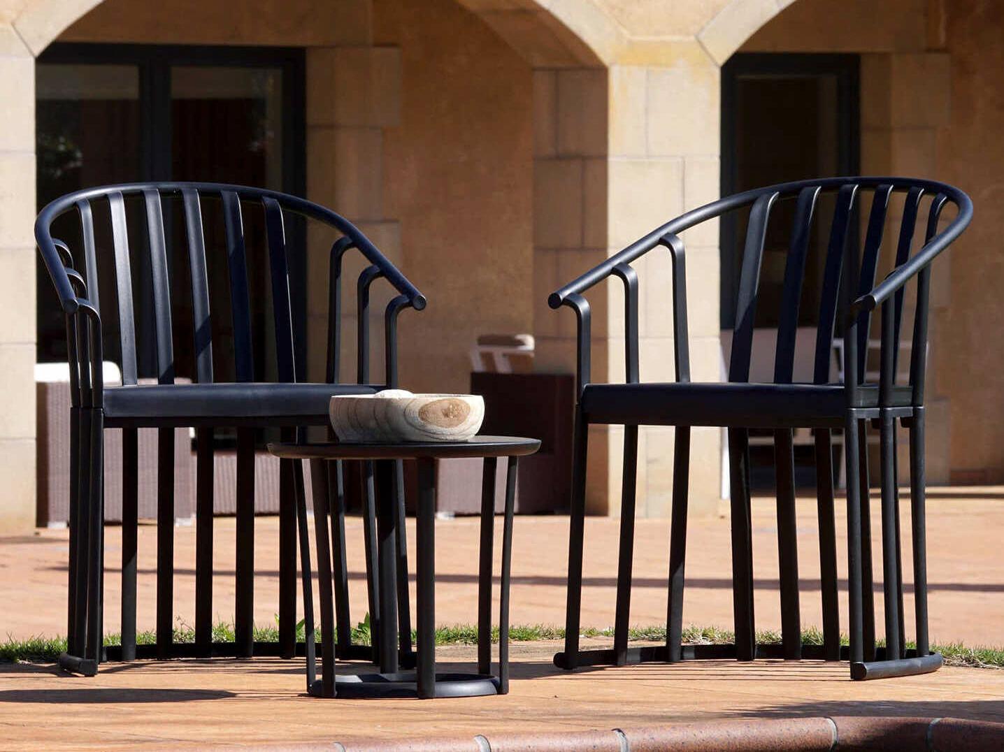 Resol Raff 3 Piece Conversation Set with Cushions Black