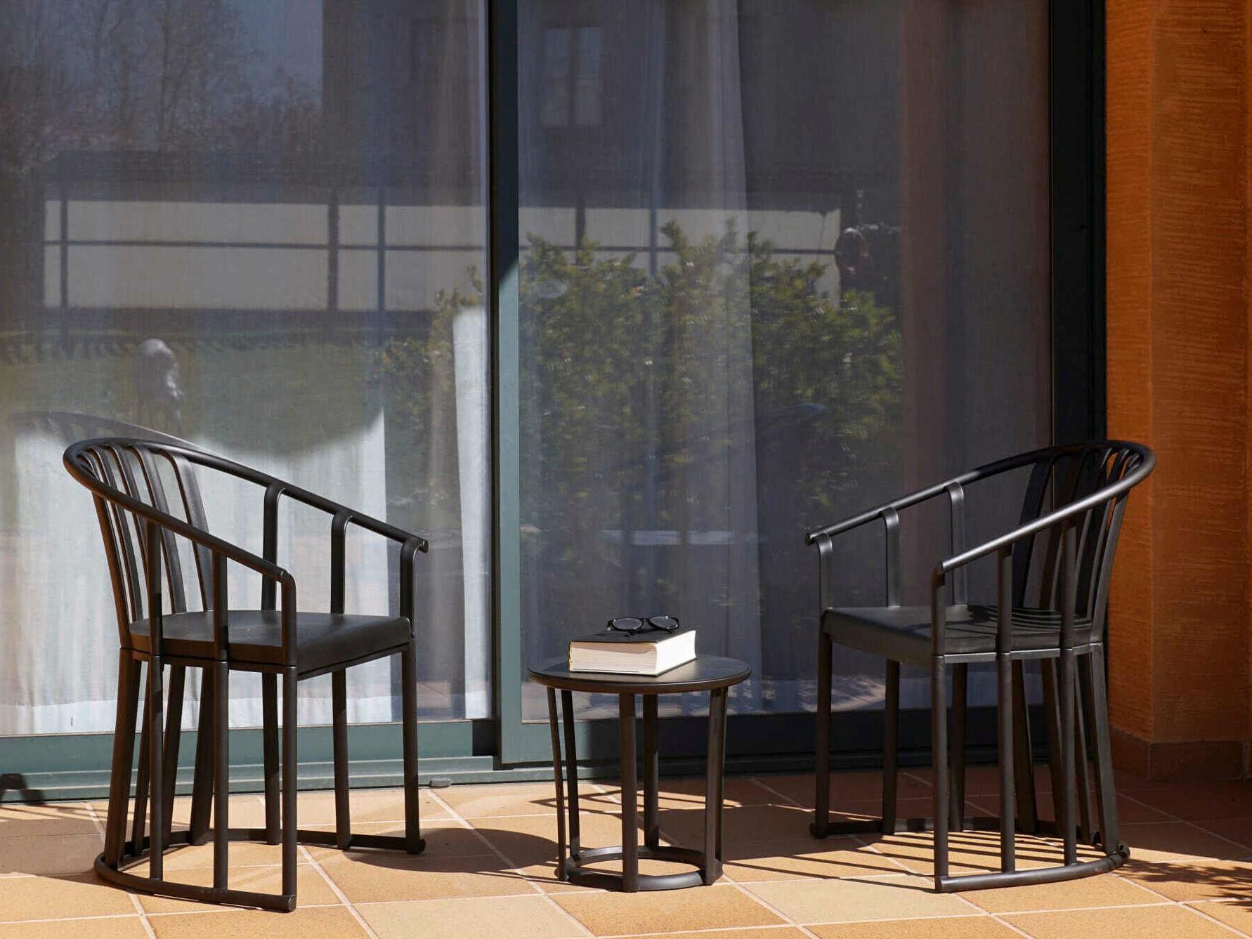 Resol Raff 3 Piece Conversation Set with Cushions Black