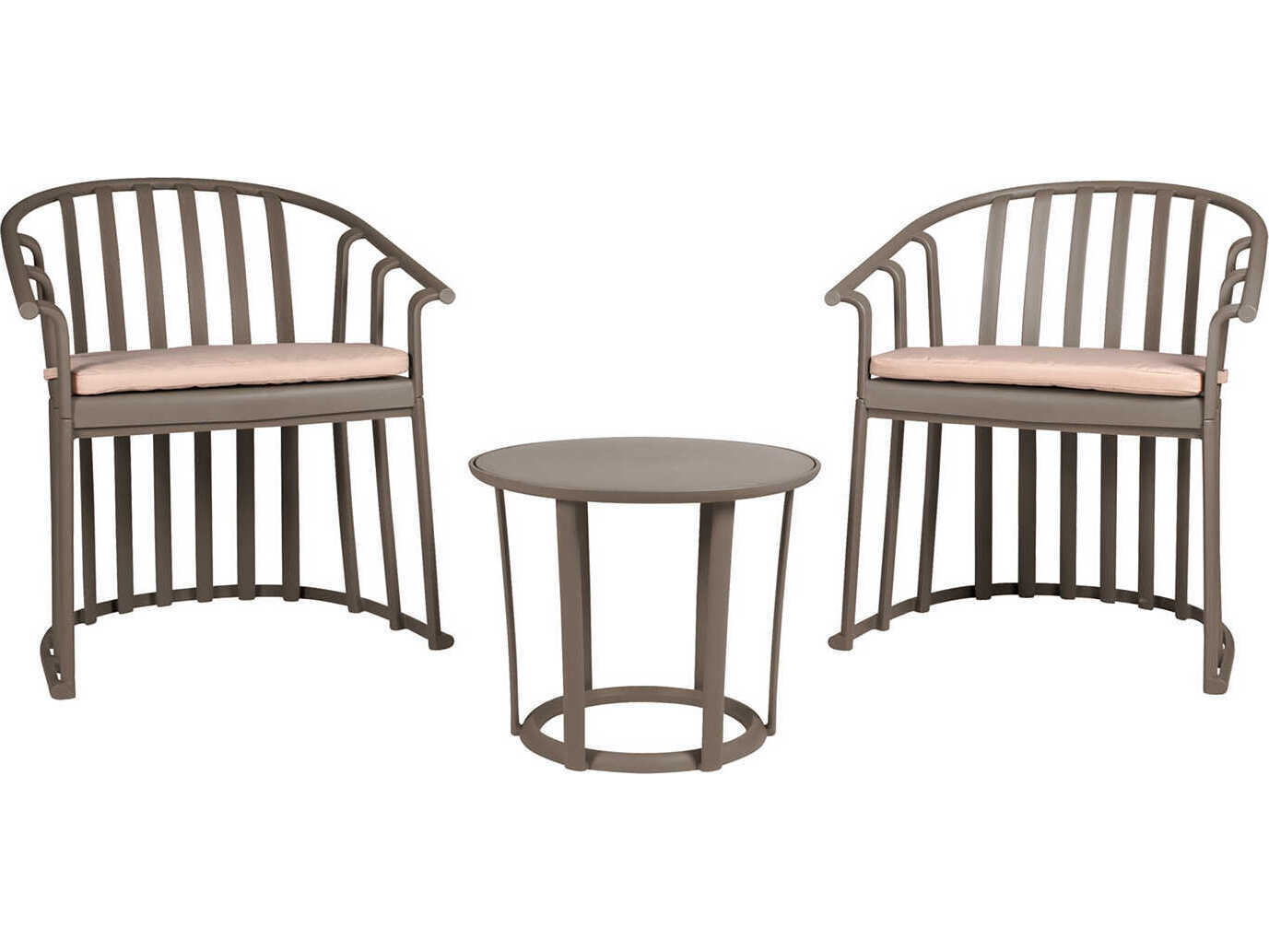 Resol Raff 3 Piece Conversation Set with Cushions Chocolate