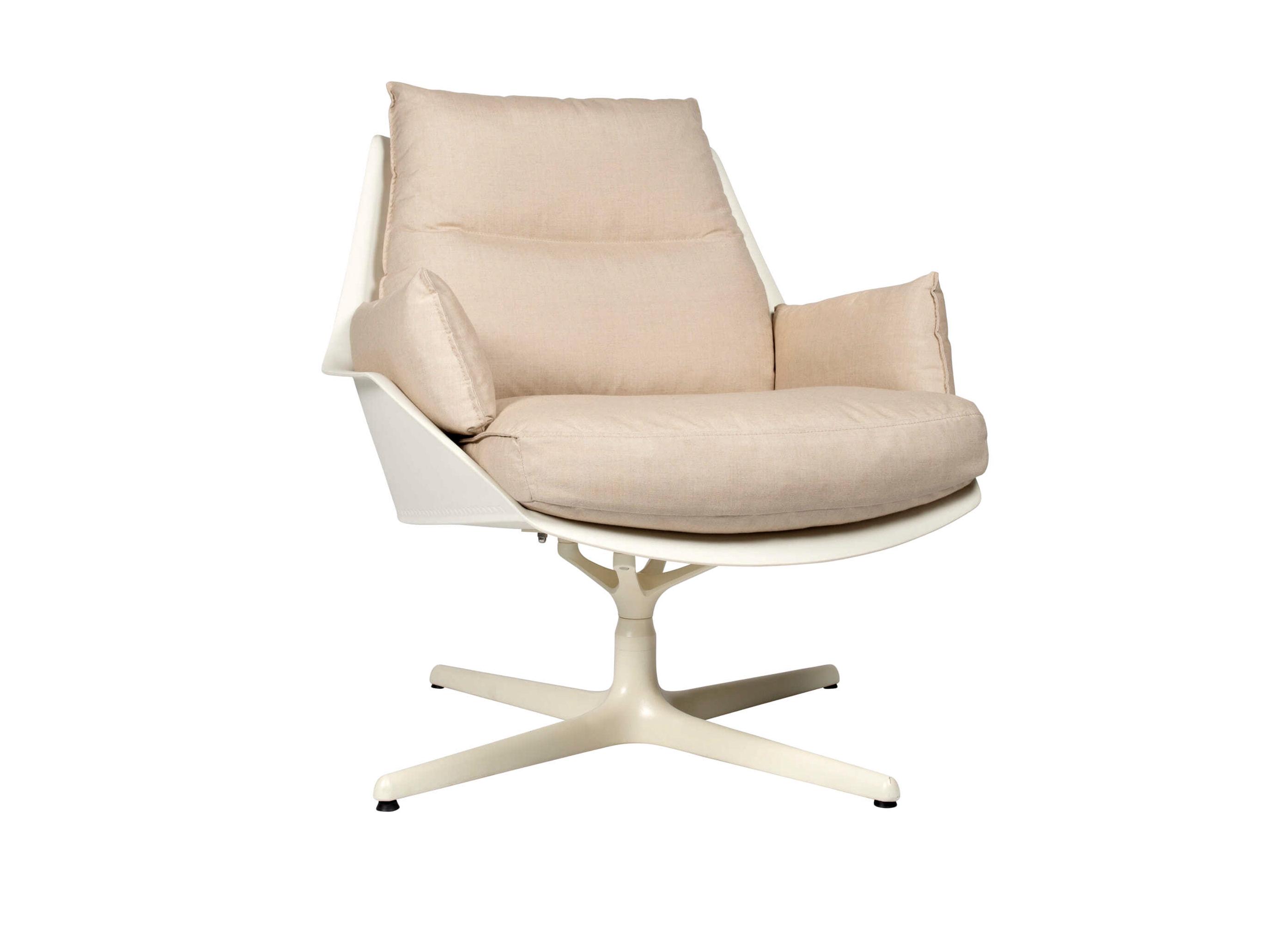 Resol Anou Toledo Lounge Chair Ivory Arbor Pebble