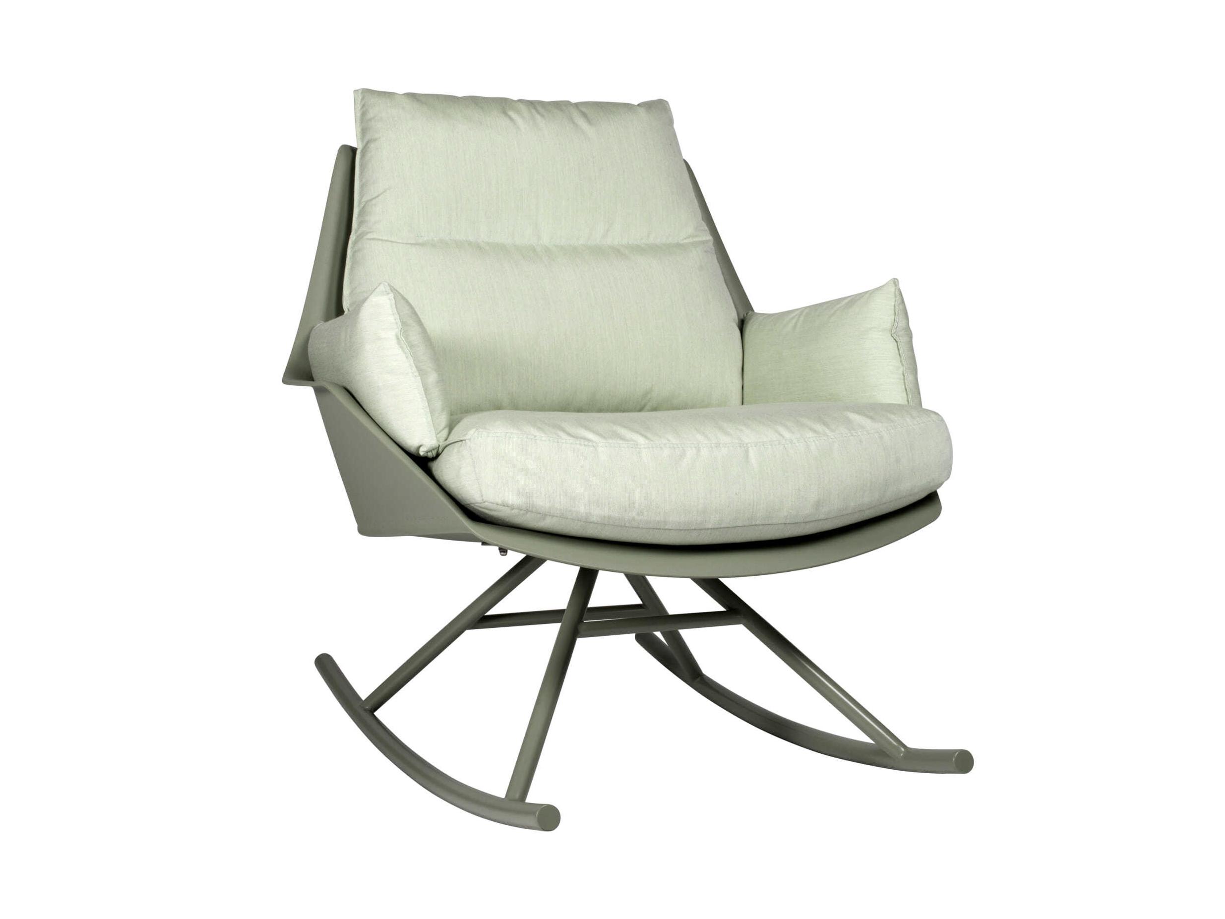 Resol Anou Rocking Lounge Chair Greenish Grey Mint