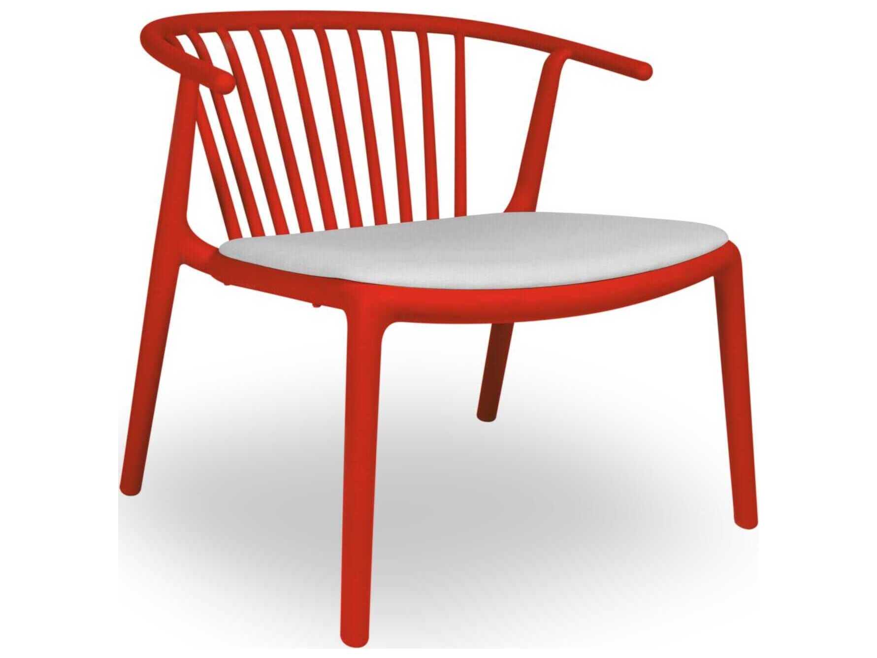 Resol Woody Upholstered Lounge Chair Red Linen Price Includes 2