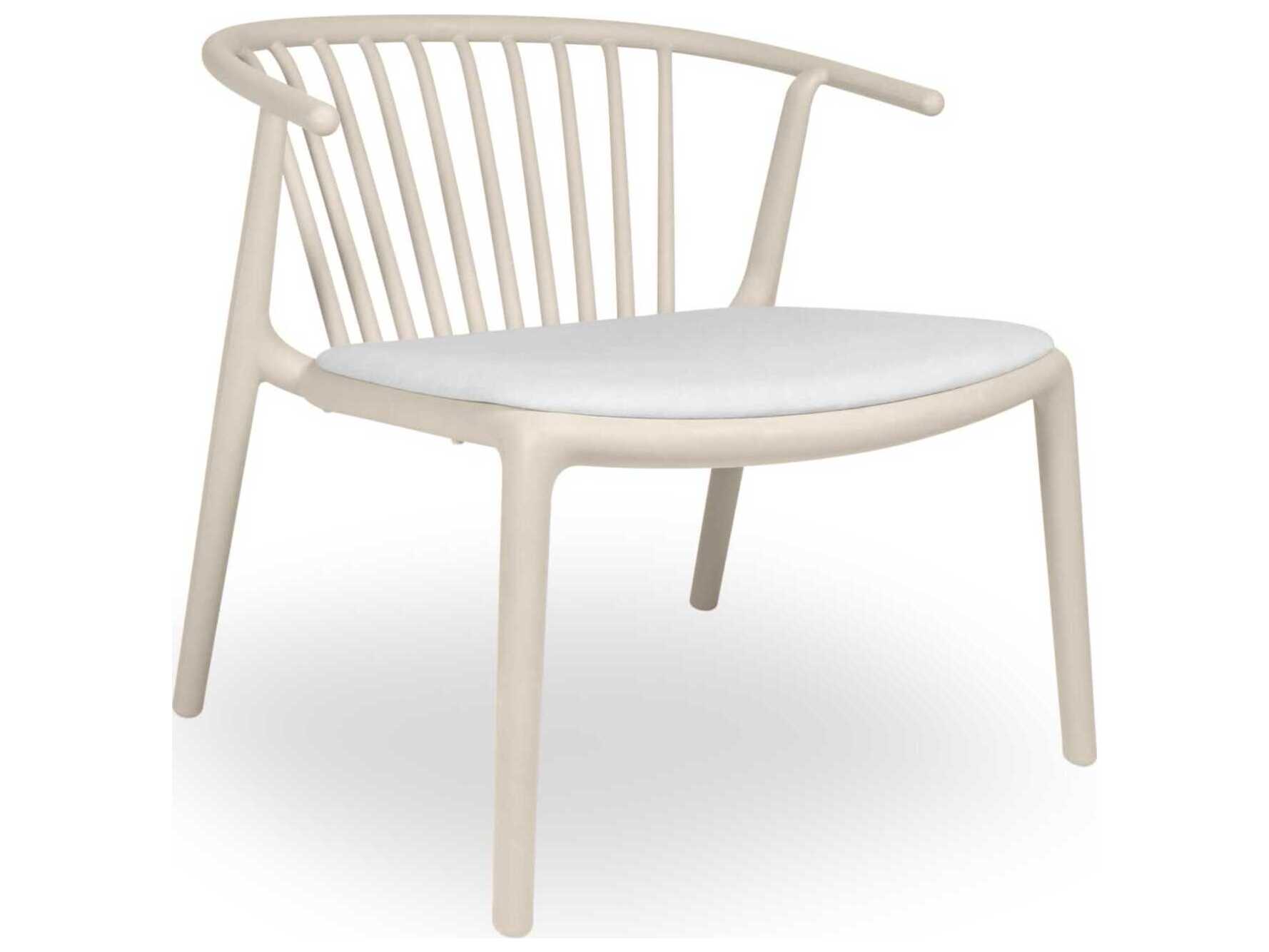 Resol Woody Upholstered Lounge Chair Ivory Linen Price Includes 2