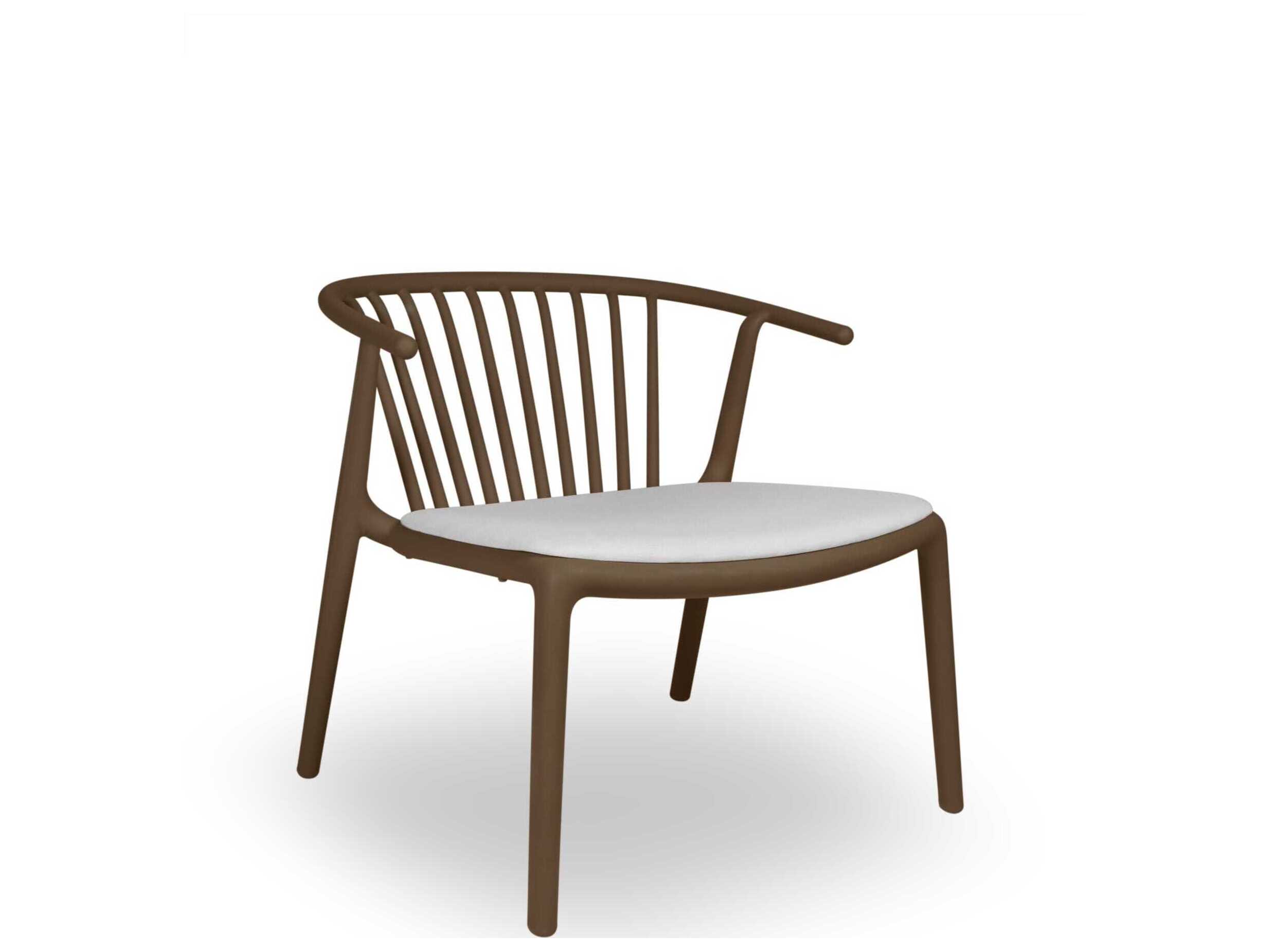 Resol Woody Upholstered Lounge Chair Chocolate Linen Price Includes 2