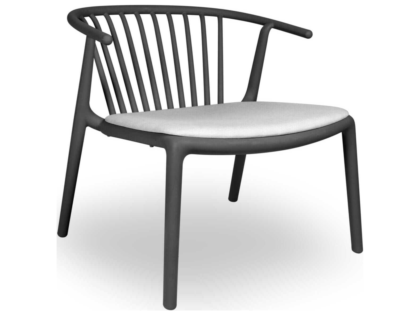 Resol Woody Upholstered Lounge Chair Dark Grey Linen Price Includes 2