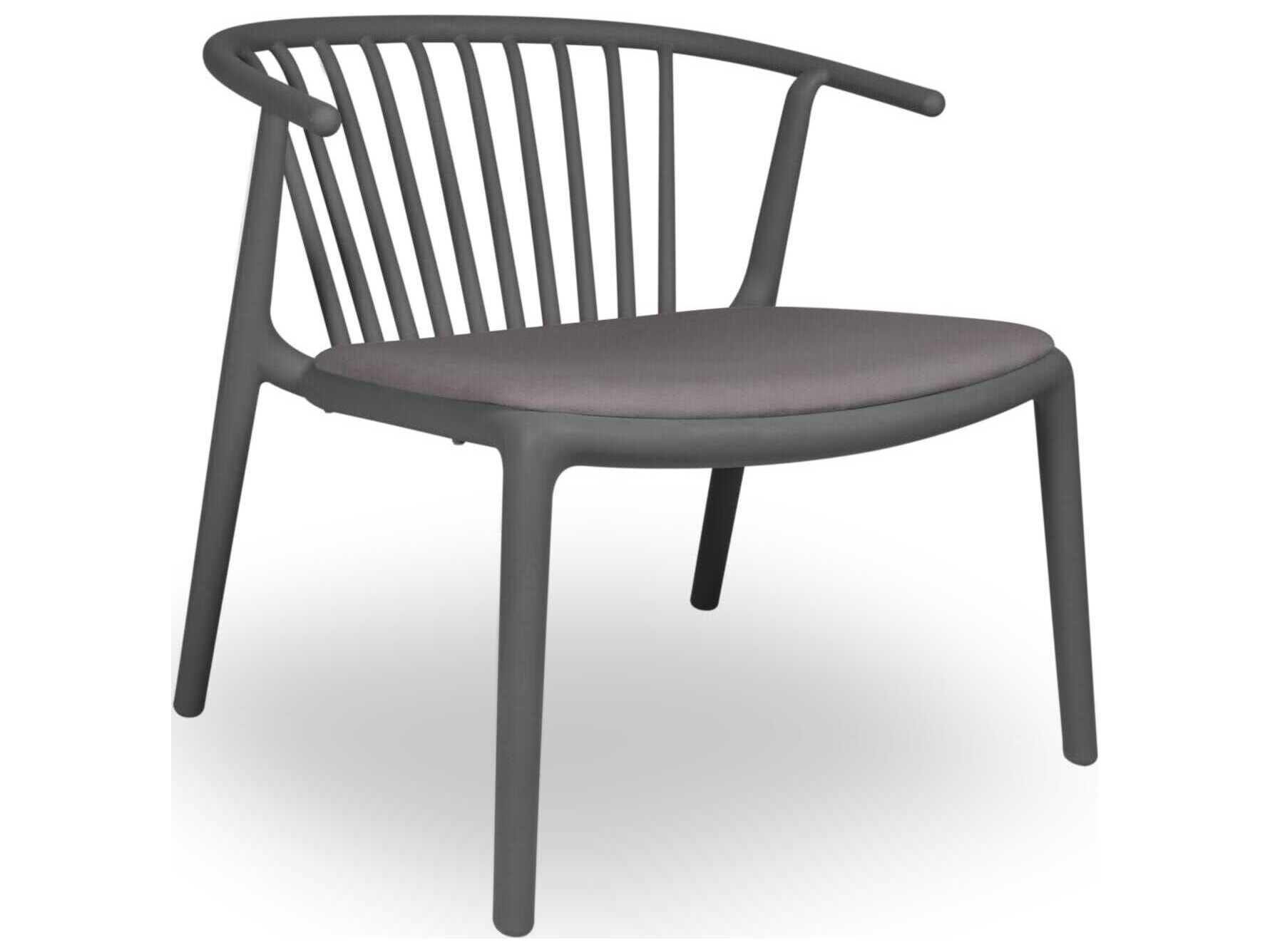 Resol Woody Upholstered Lounge Chair Dark Grey Coal Price Includes 2