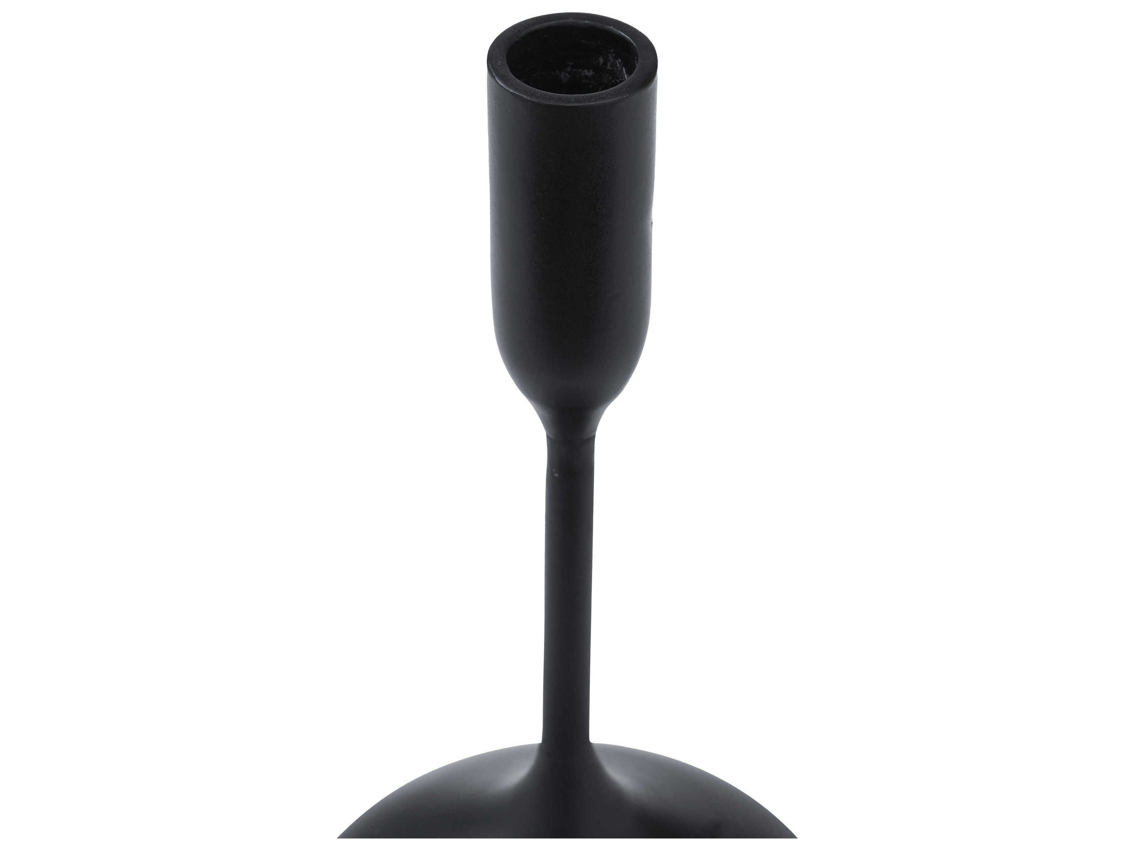 Renwil Chambers Matte Black Candle Holder Set of 3