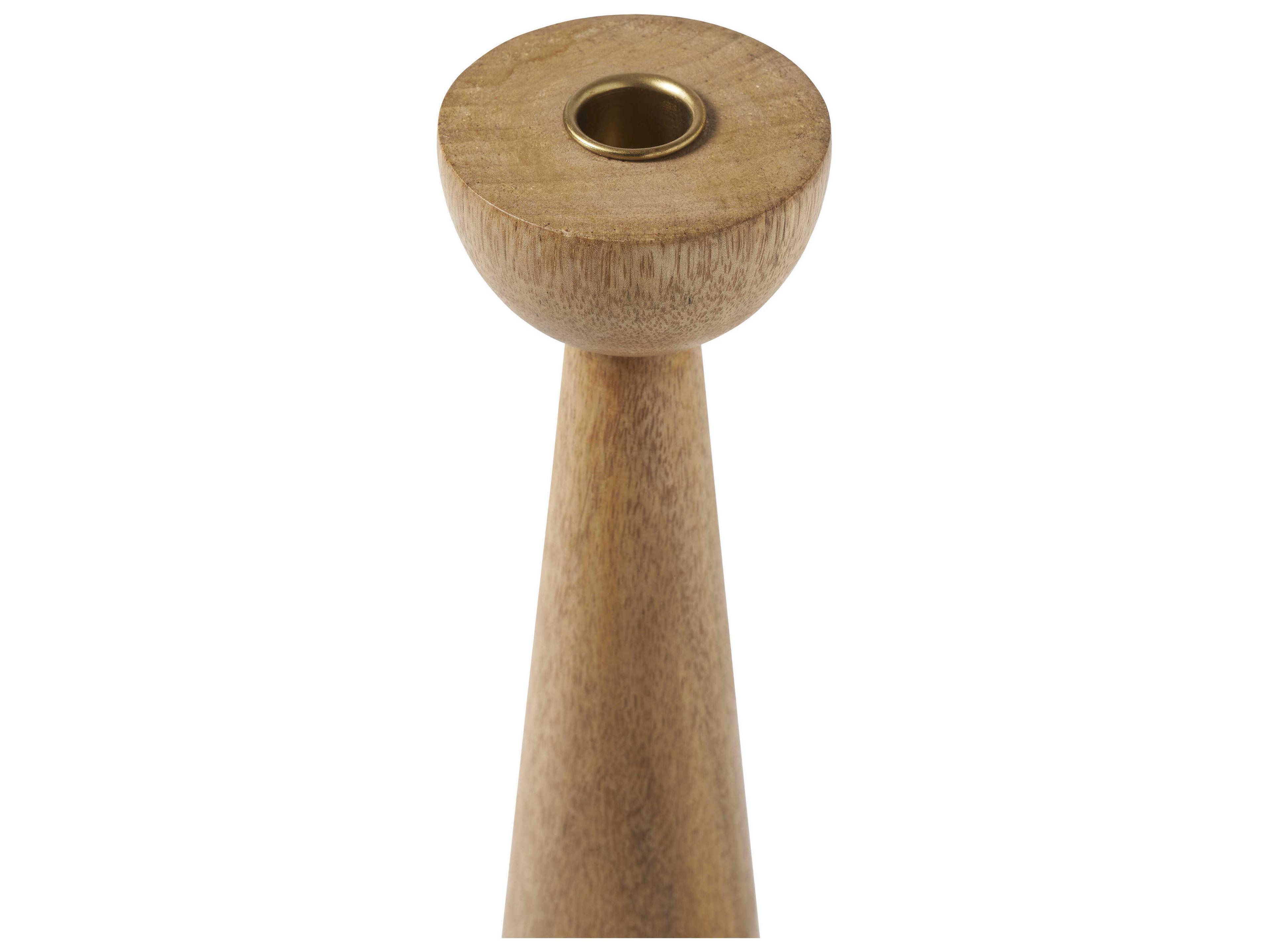 Renwil Laurier Light Brown Candle Holder