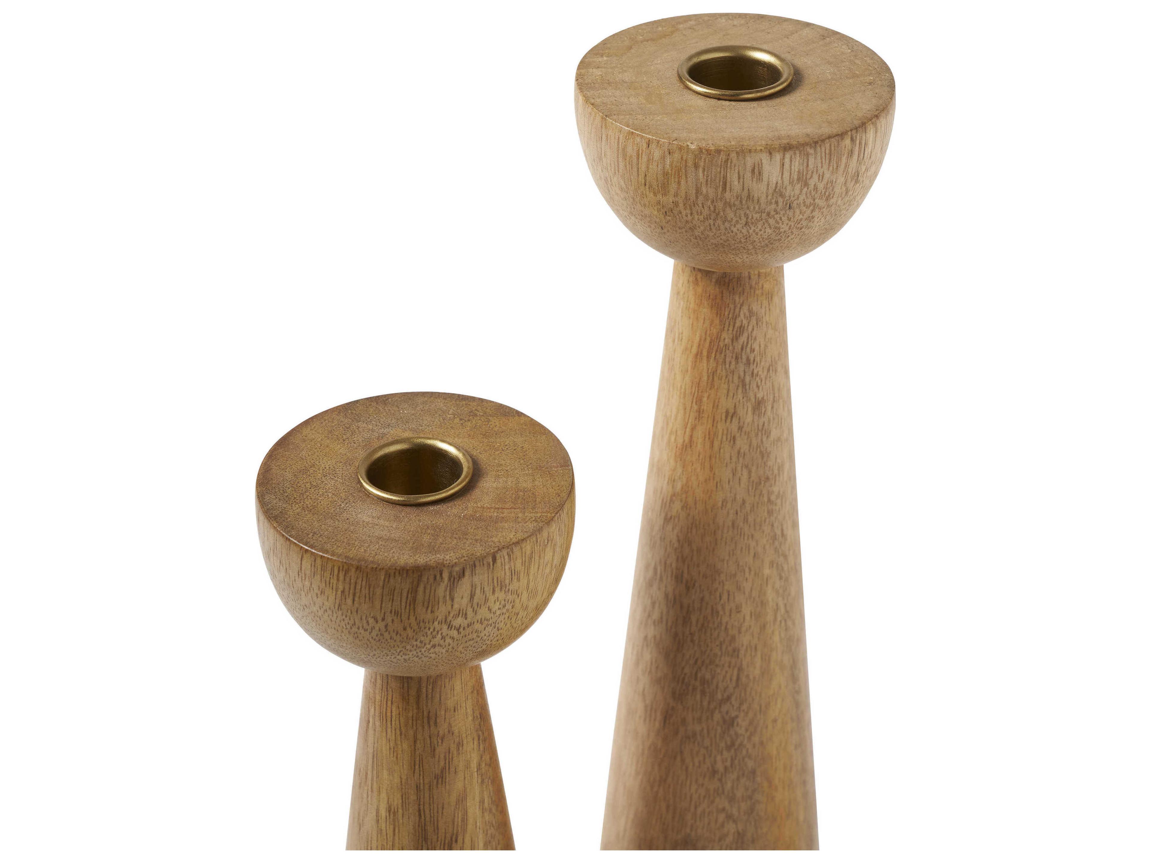 Renwil Laurier Light Brown Candle Holder