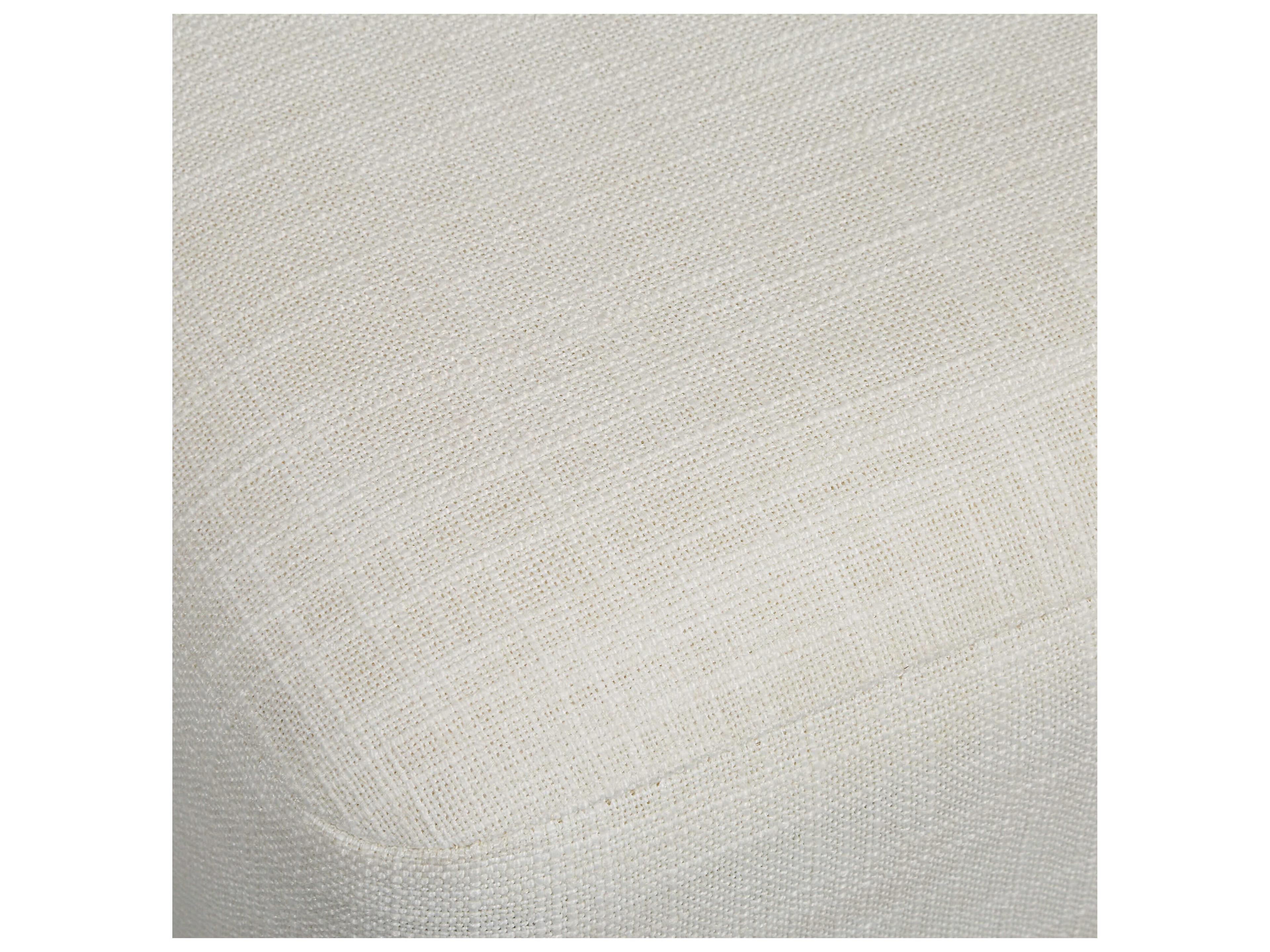 Renwil Meline Ivory Beige Upholstered Accent Stool