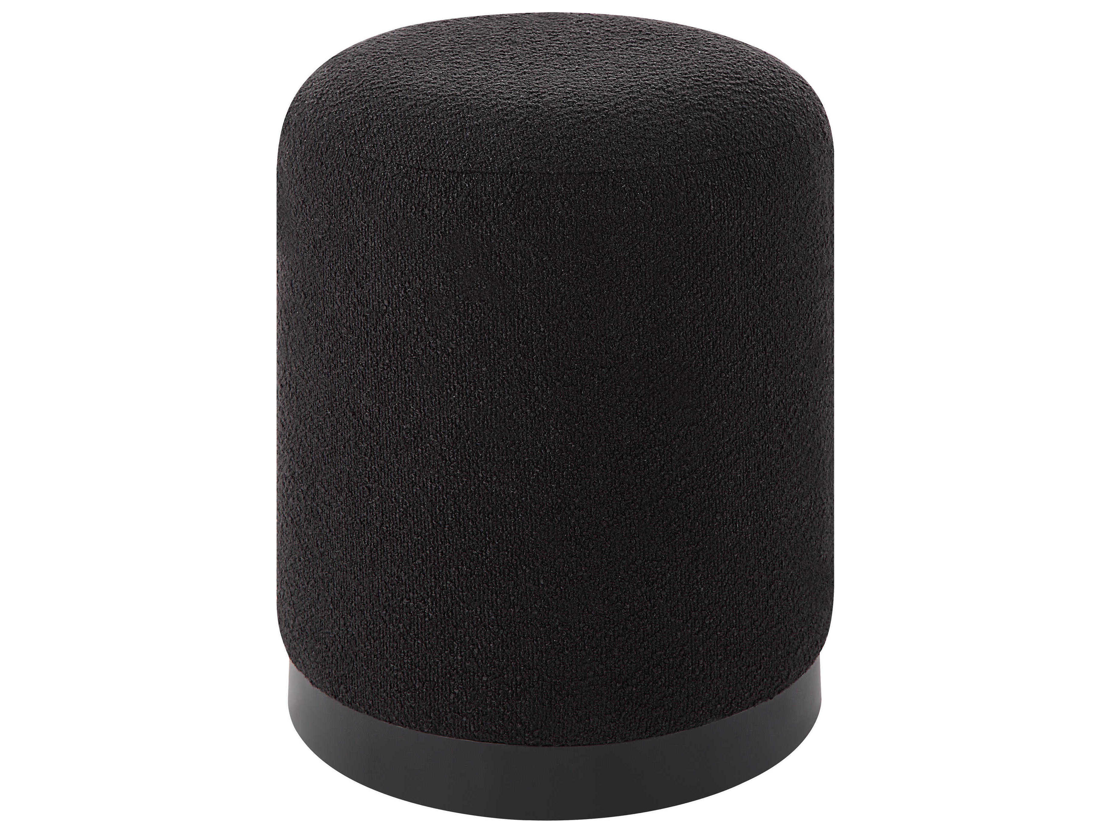 Renwil Castillo Black Upholstered Ottoman